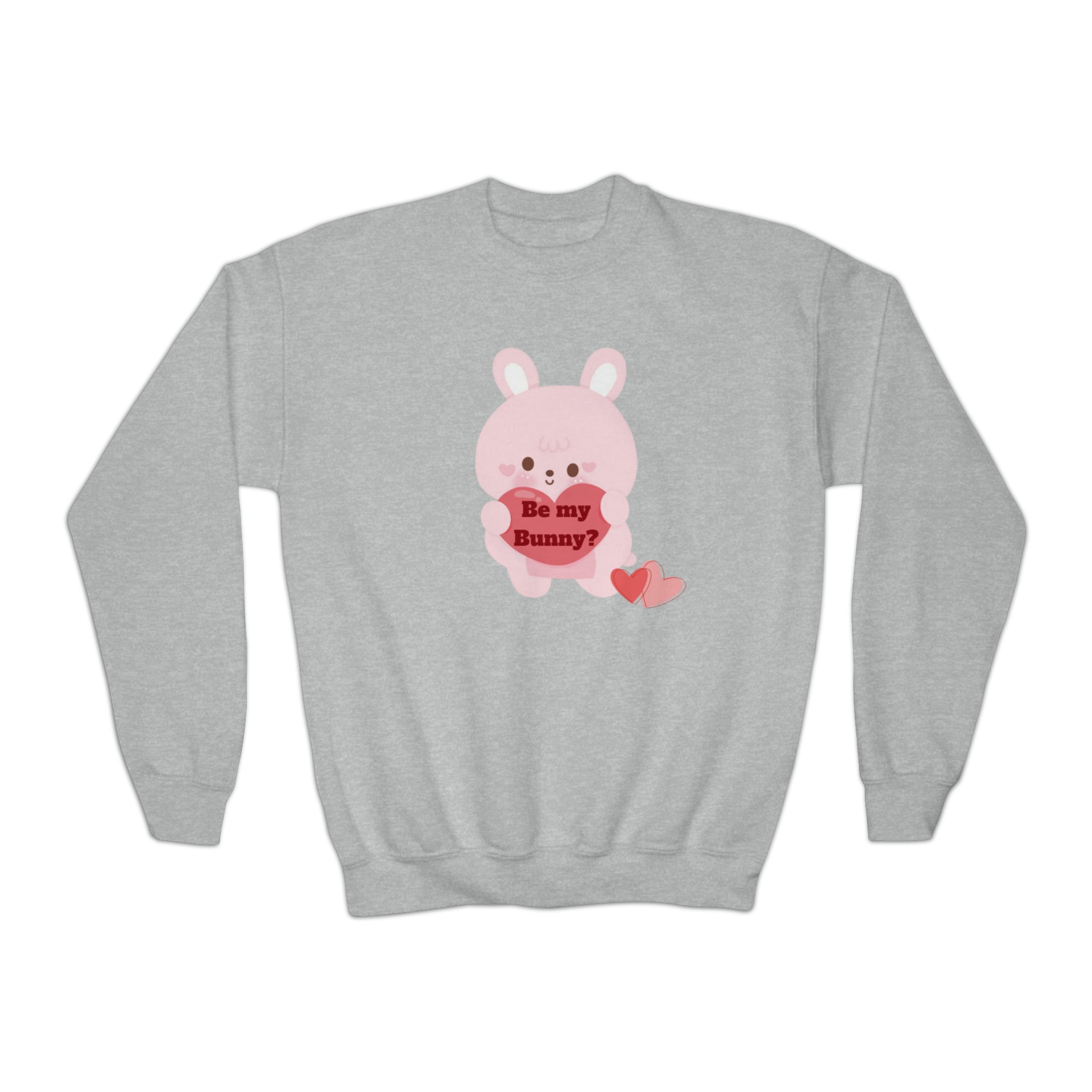 V-Day Bunny Youth Crewneck Sweatshirt