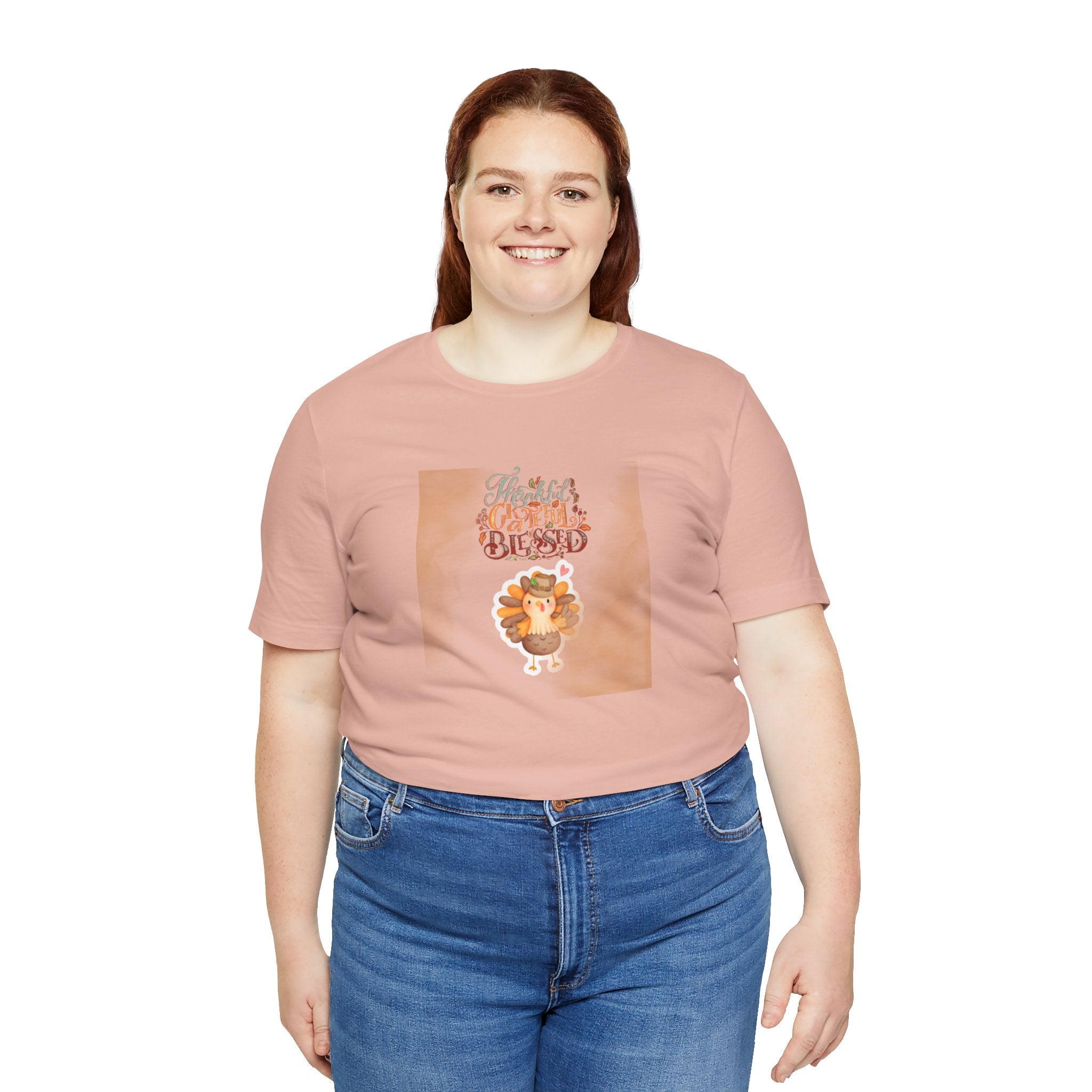 Thankful Grateful Blessed Unisex Jersey Short Sleeve Tee