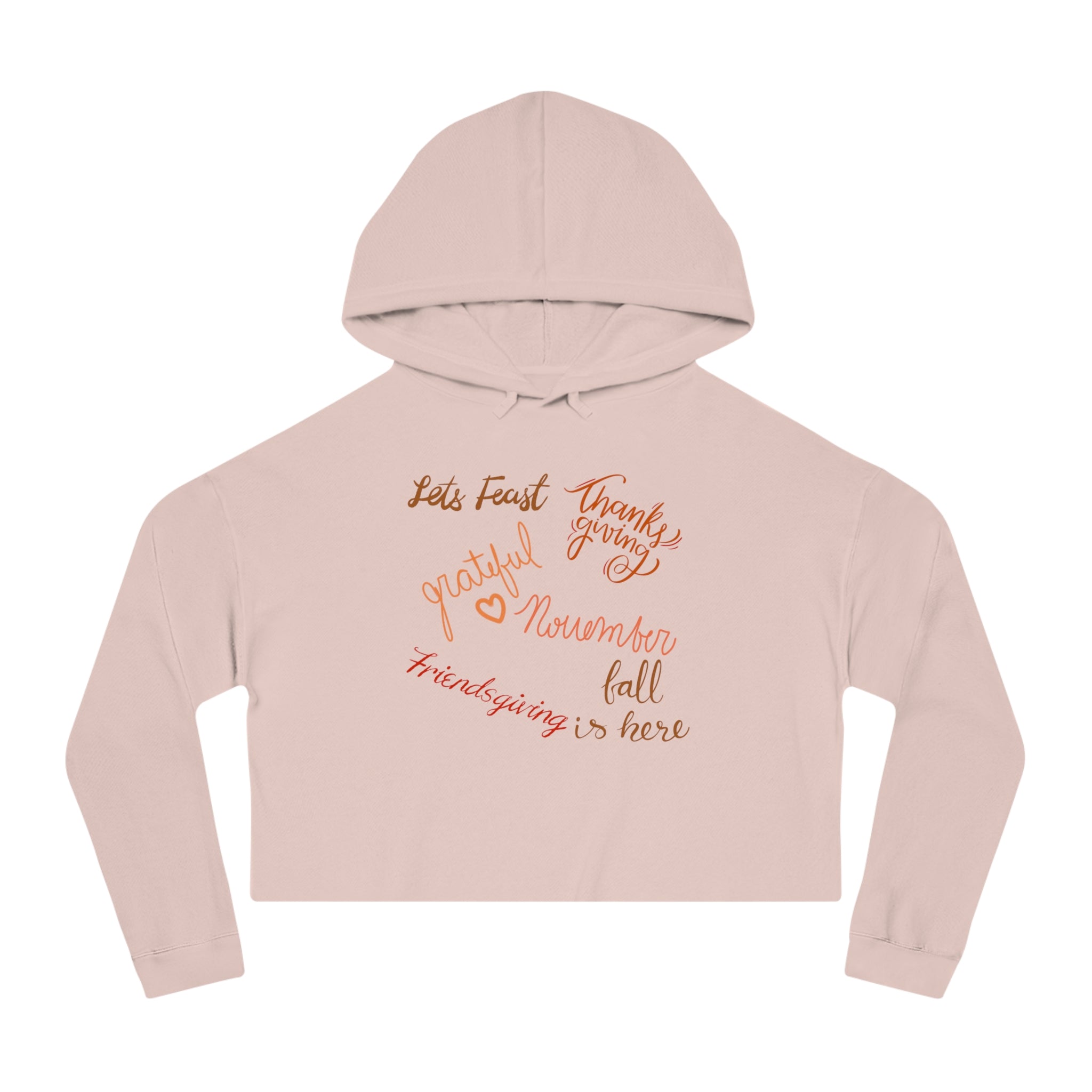 Thanksgiving Season Women’s Cropped Hooded Sweatshirt