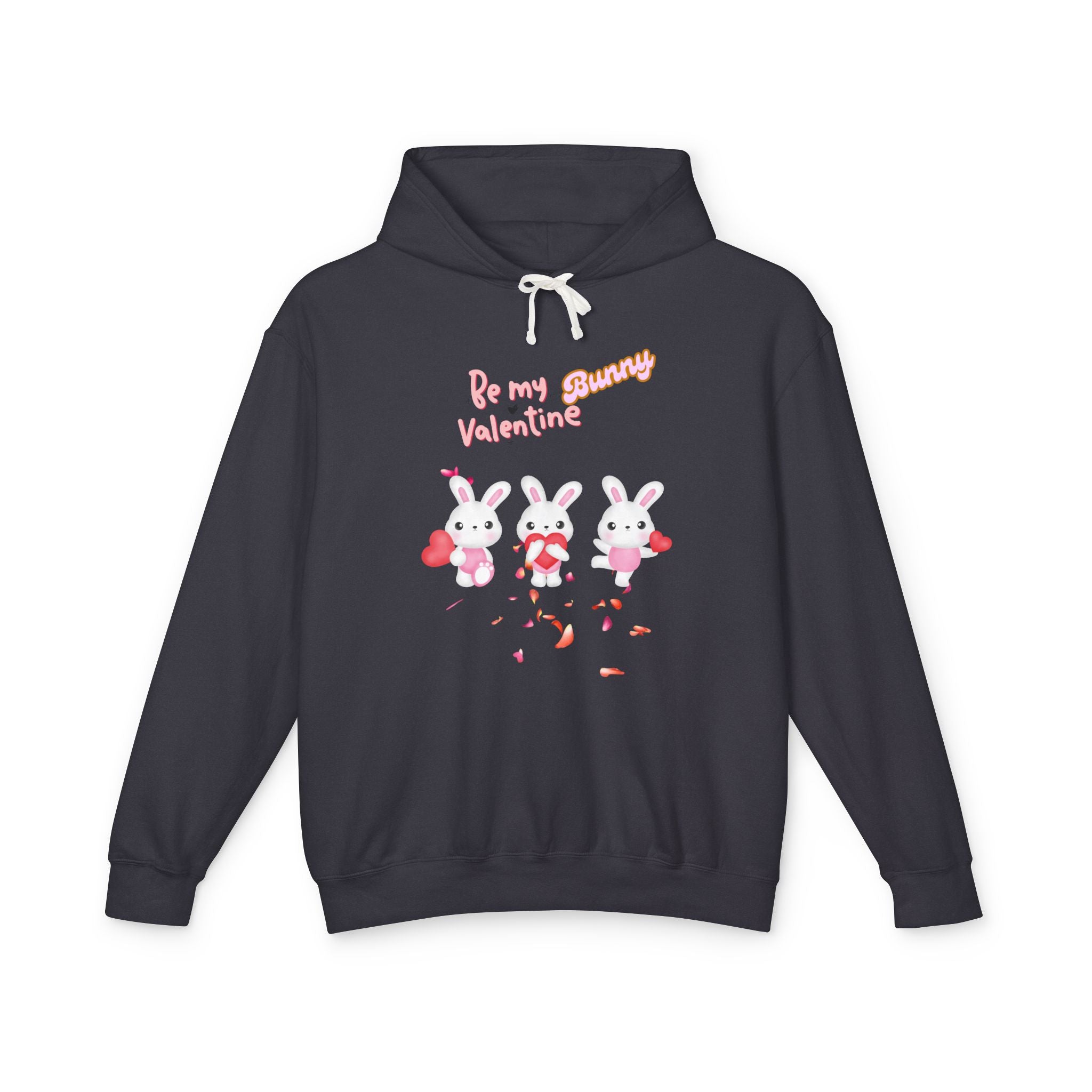 My Bunny Valentine Unisex Lightweight Hooded Sweatshirt