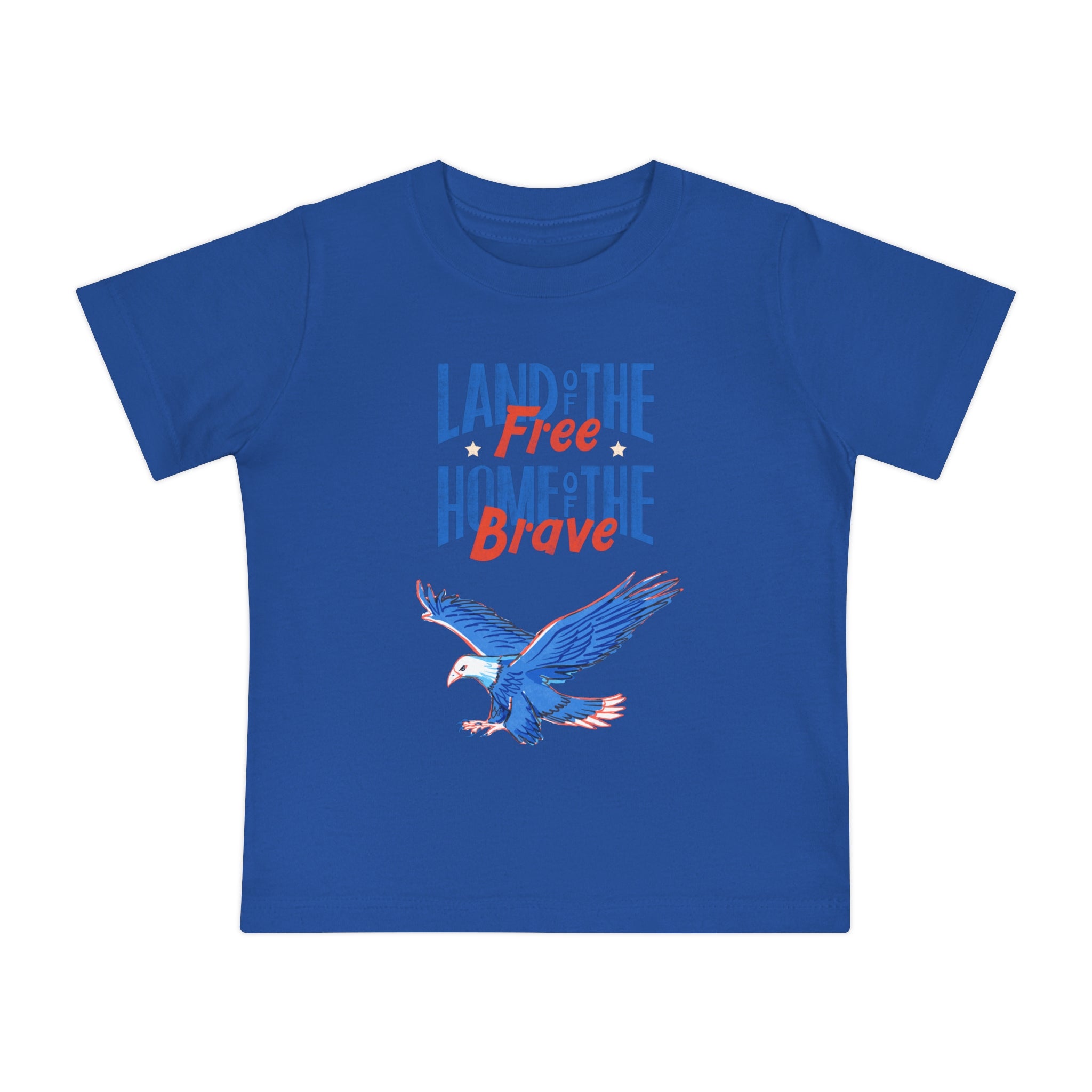 Land Of The Free Home Of The Brave Baby Short Sleeve T-Shirt