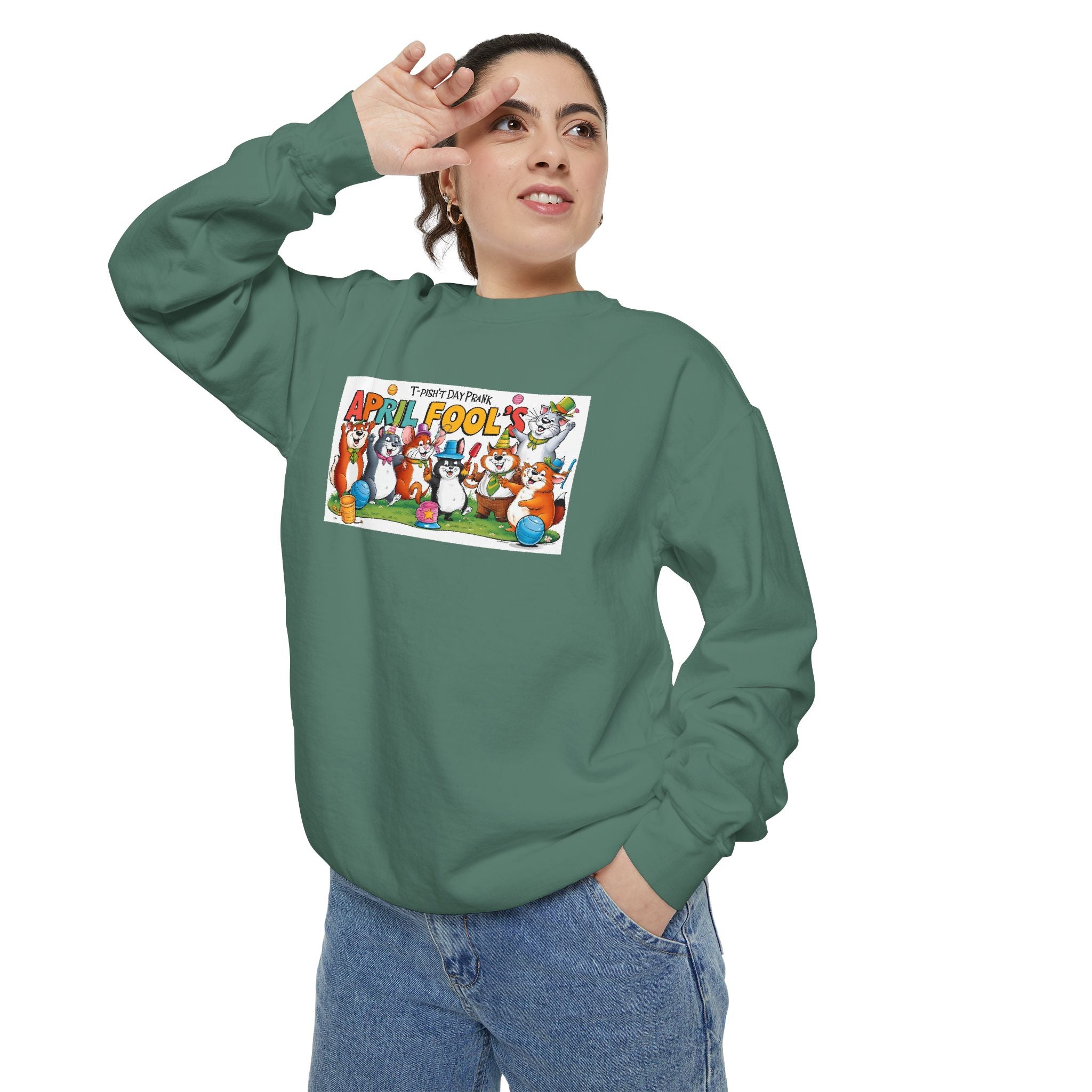 T-Pish'-T Day Prank Cartoon Sweatshirt