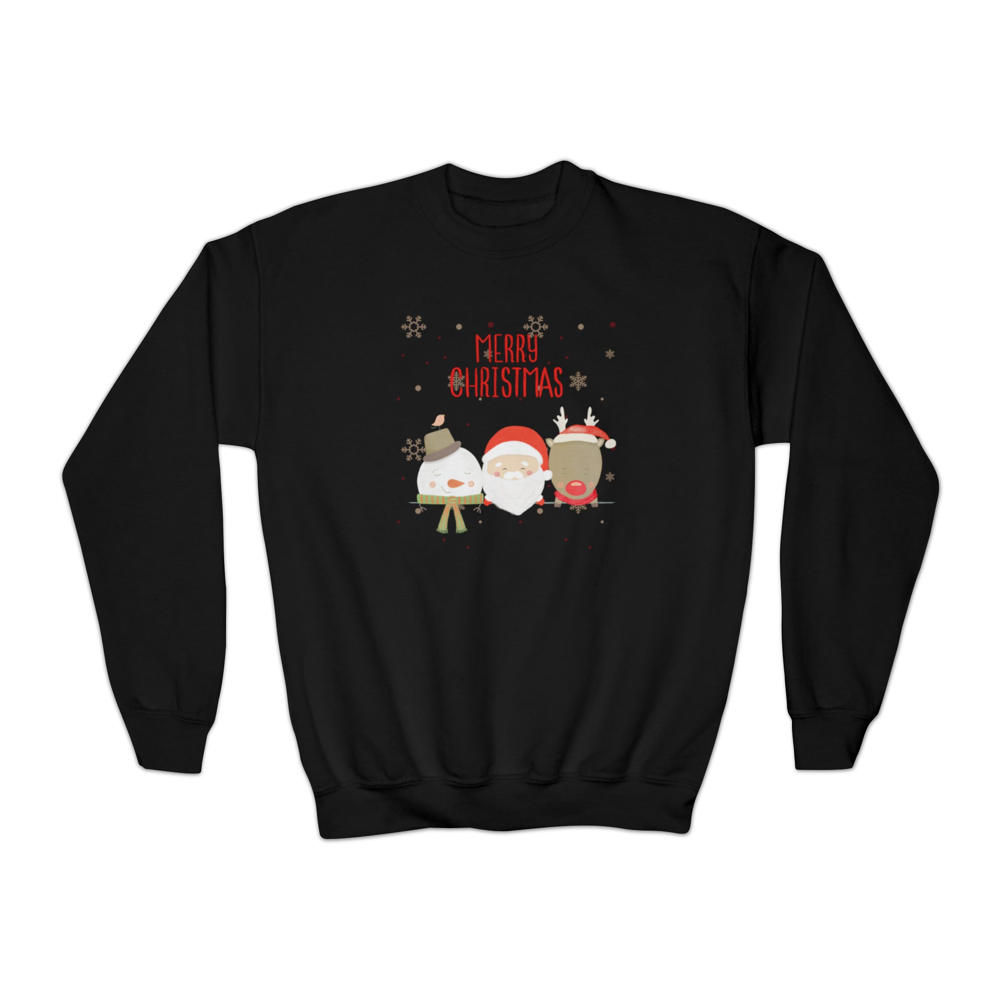 Merry Xmas Crew Youth Crewneck Sweatshirt