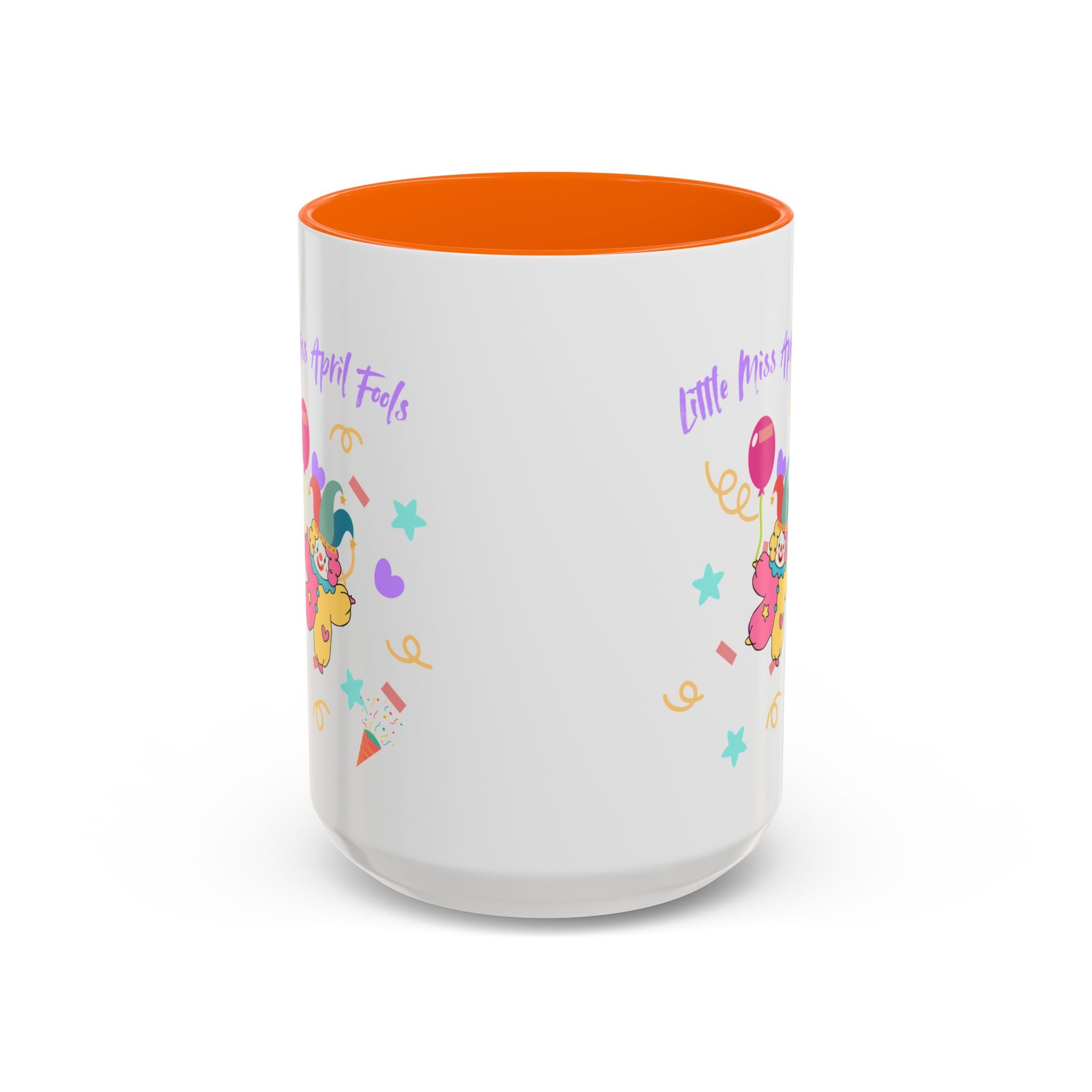 Little Miss April Fool's  Day Accent Coffee Mug - Fun & Whimsical 11oz/15oz