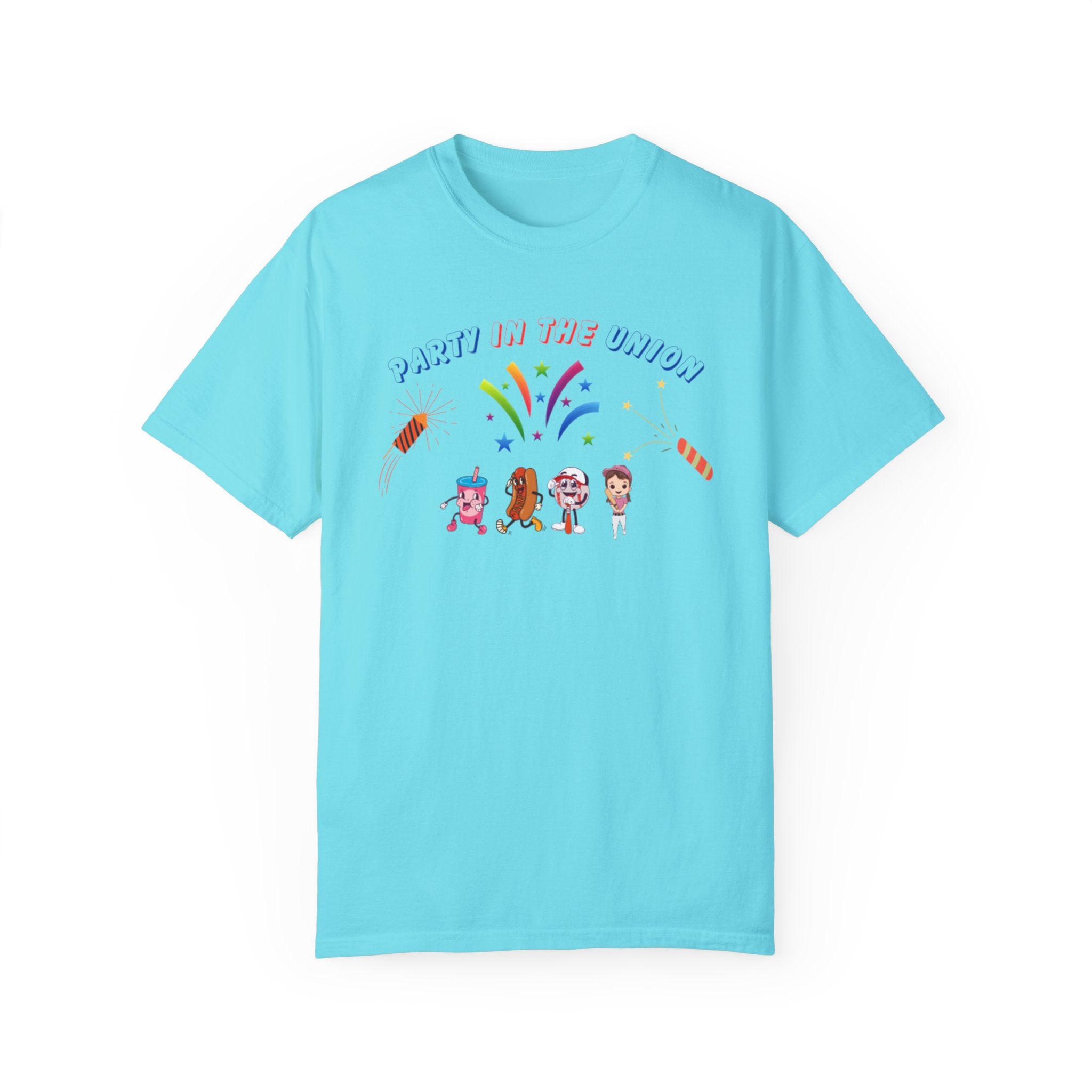 Party In The Union Unisex Garment-Dyed T-shirt
