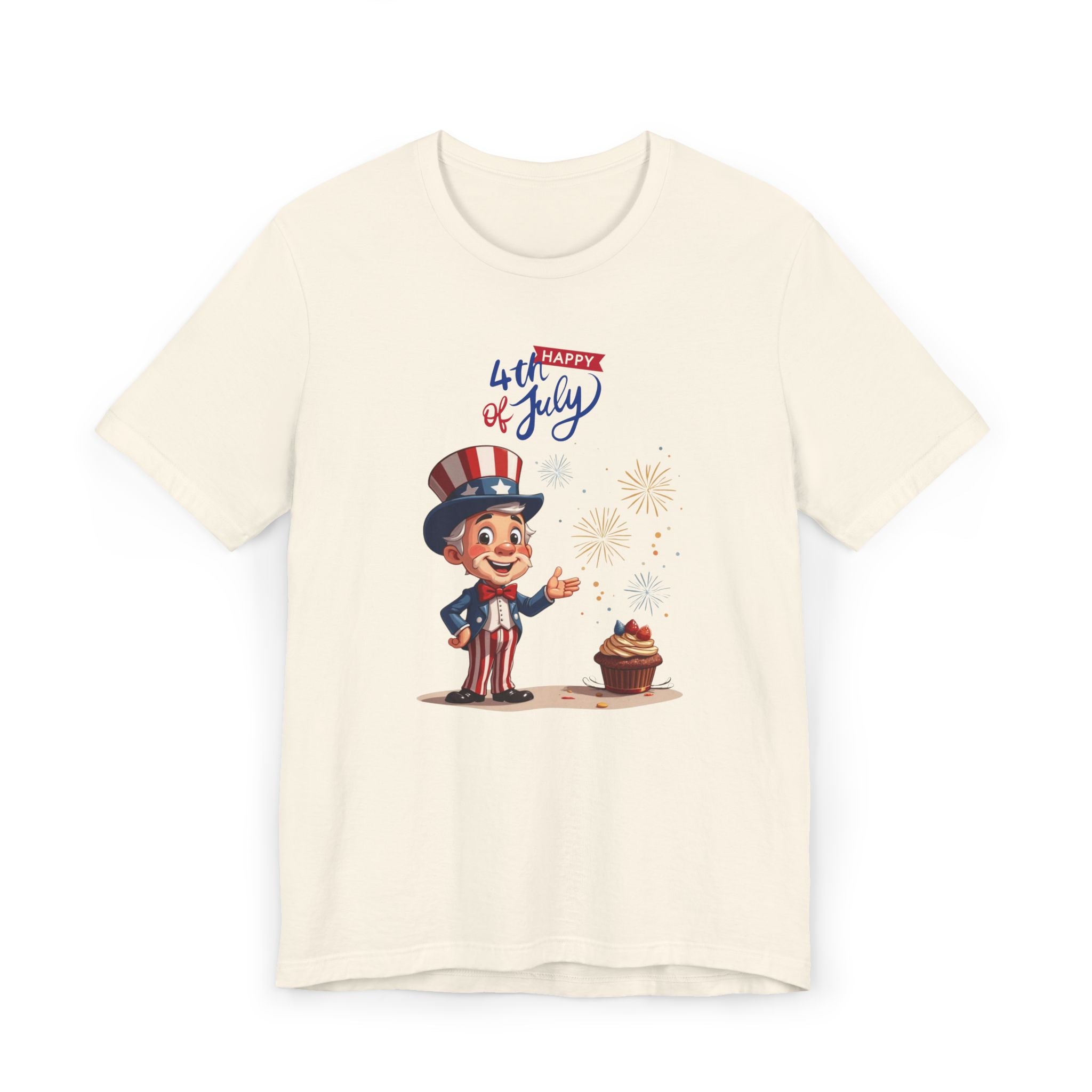 Uncle Sam Happy 4th of July Unisex Jersey T-Shirt