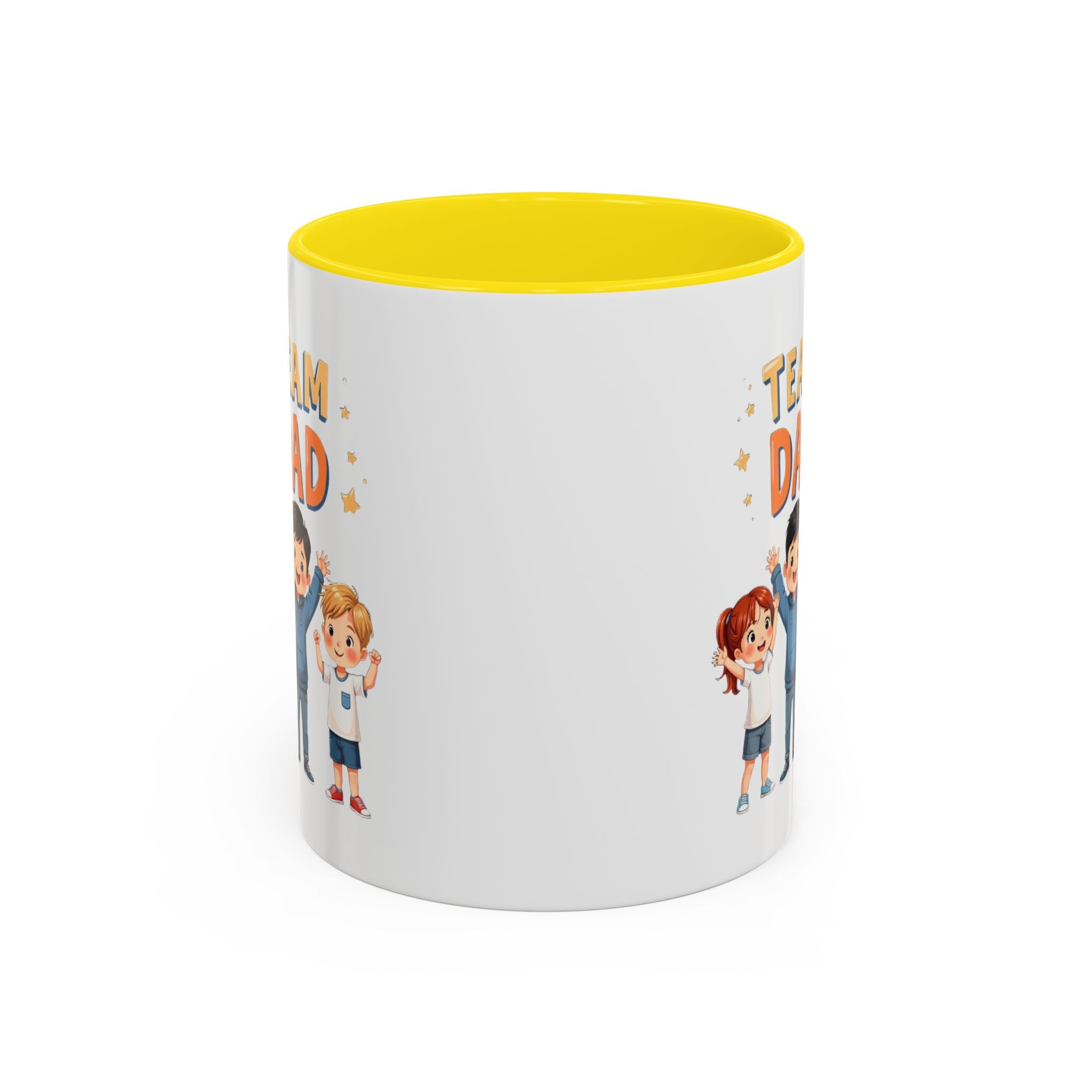 Team Dad Accent Coffee Mug