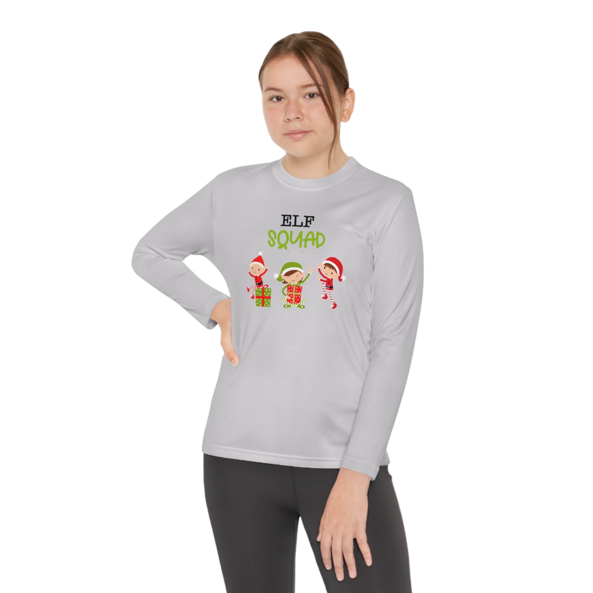 Elf Squad Youth Long Sleeve Competitor Tee