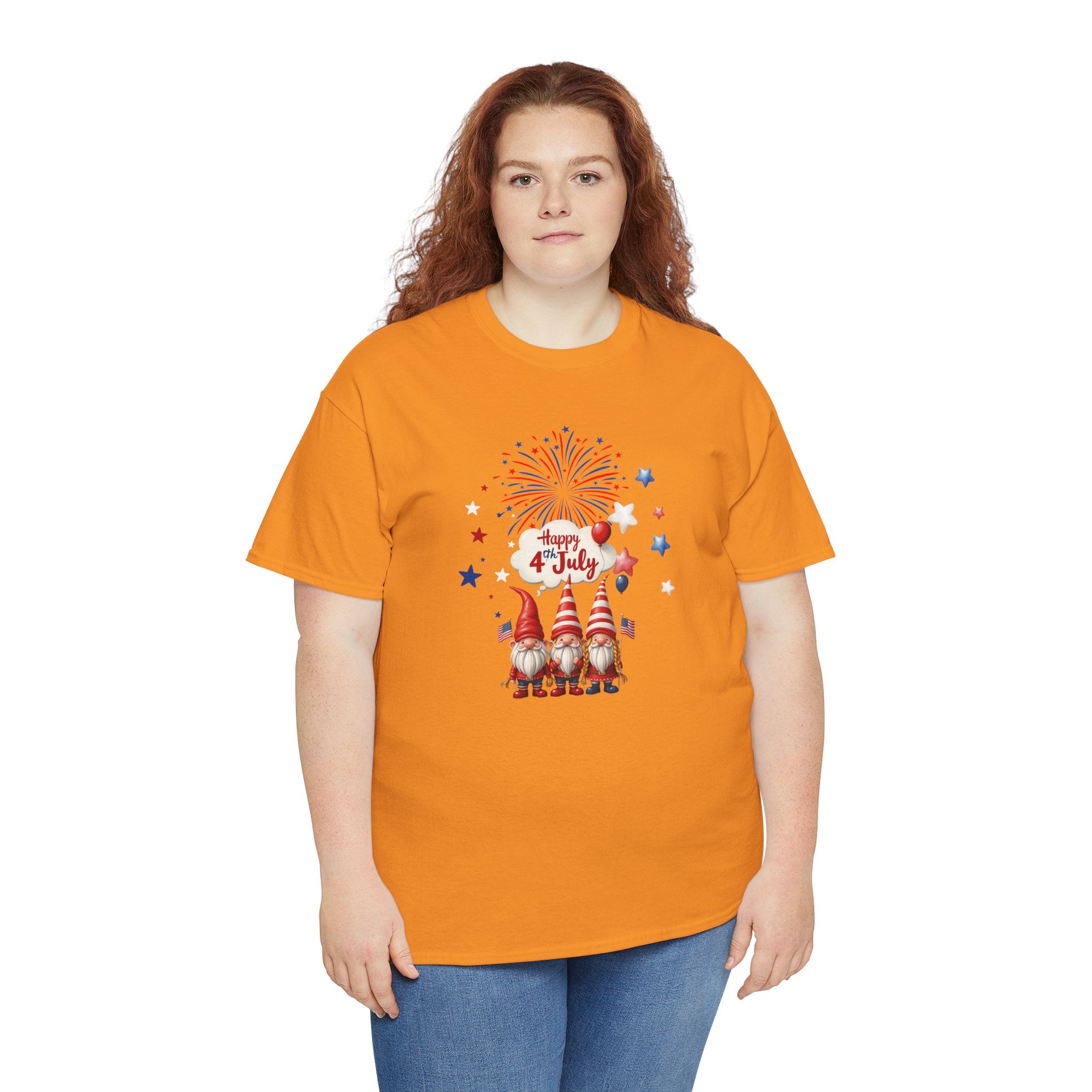 Gnome 4th of July Unisex Heavy Common Tee