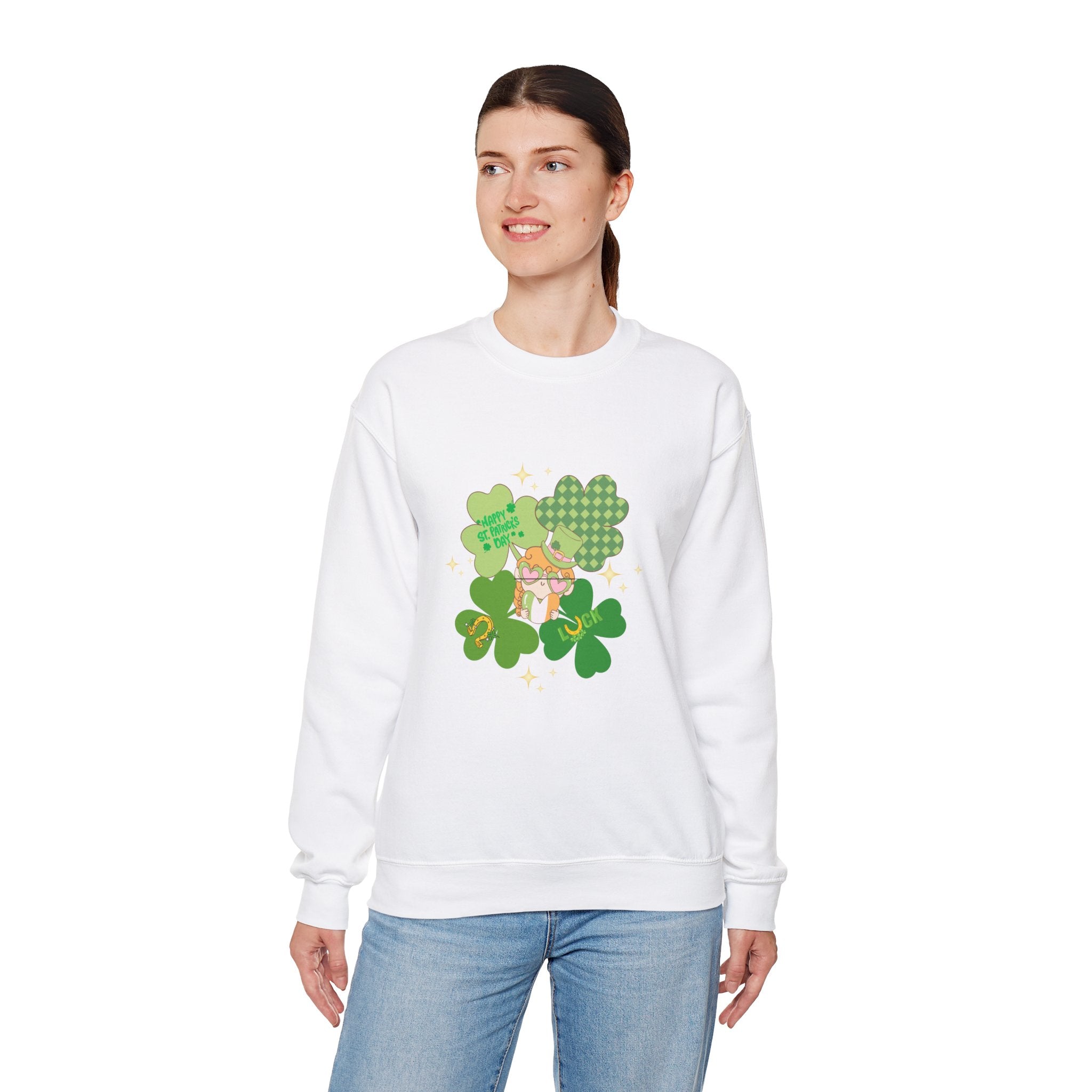 Retro St. Paddy's Day Unisex Heavy Blend™ Crewneck Sweatshirt