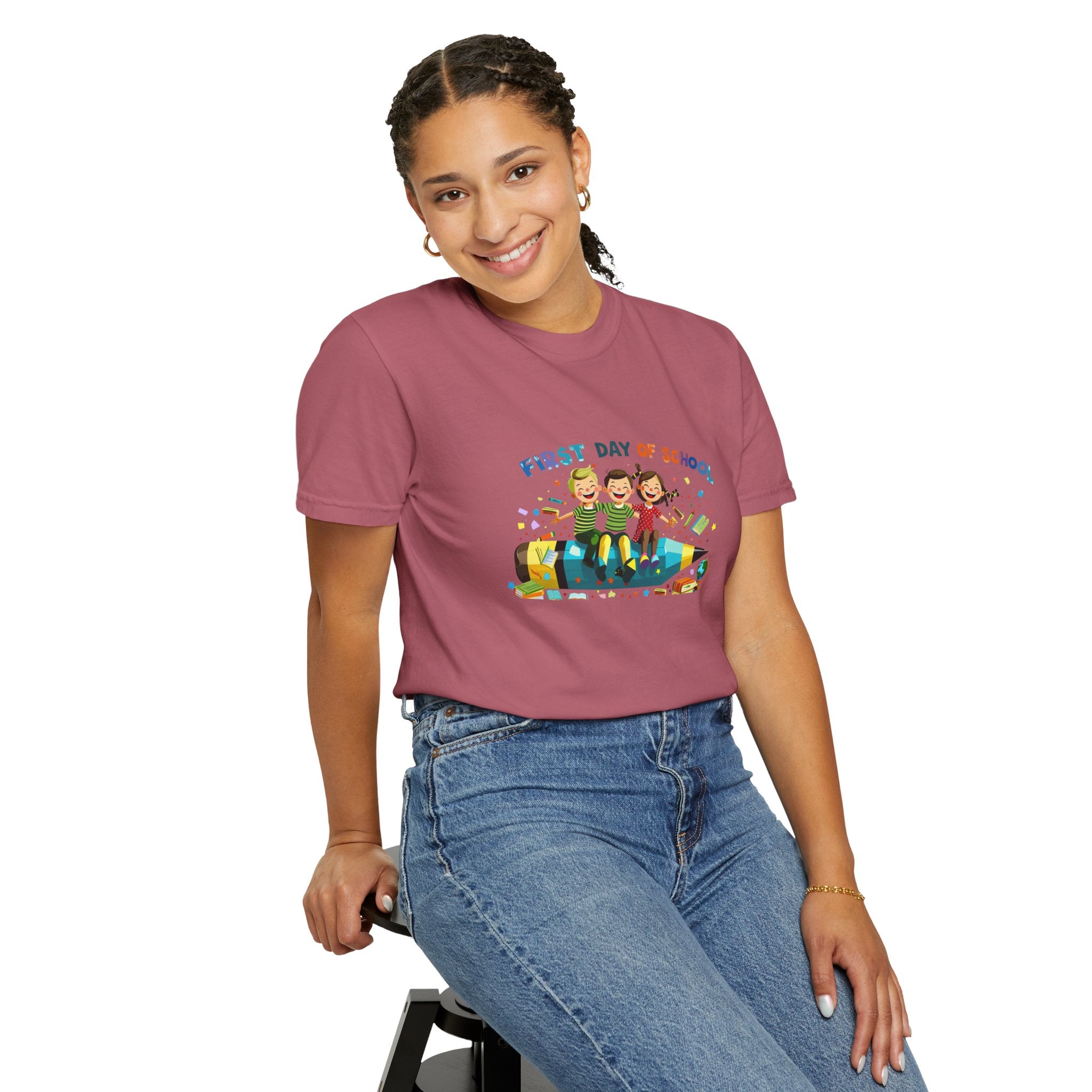 First Day of School Unisex Garment-Dyed T-Shirt