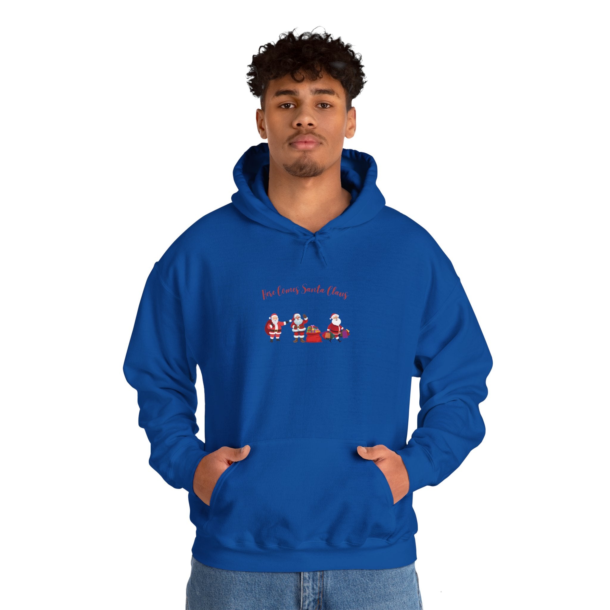 Here Comes Santa Claus Unisex Heavy Blend™ Hooded Sweatshirt