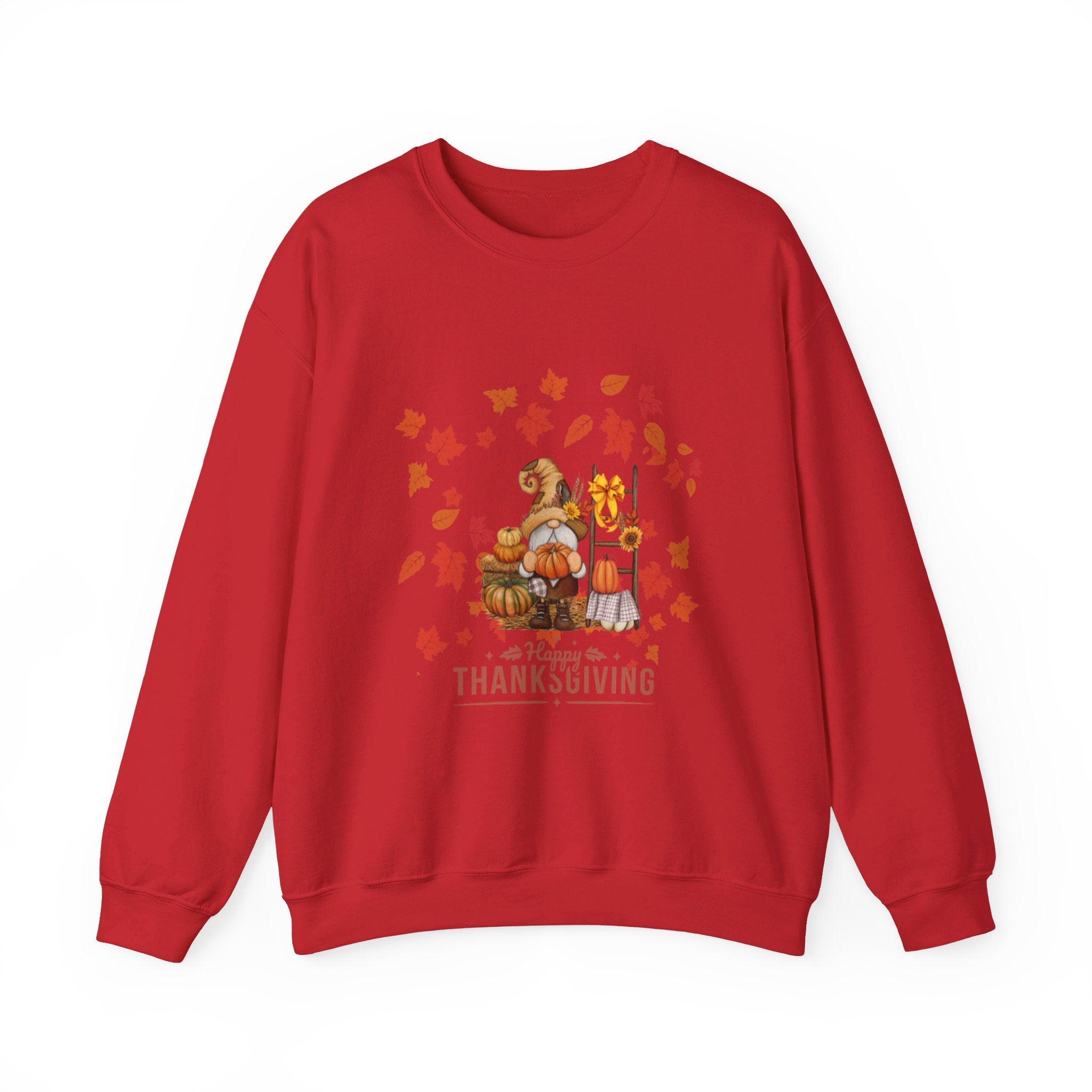 Gnome Happy Thanksgiving Unisex Heavy Blend™ Crewneck Sweatshirt