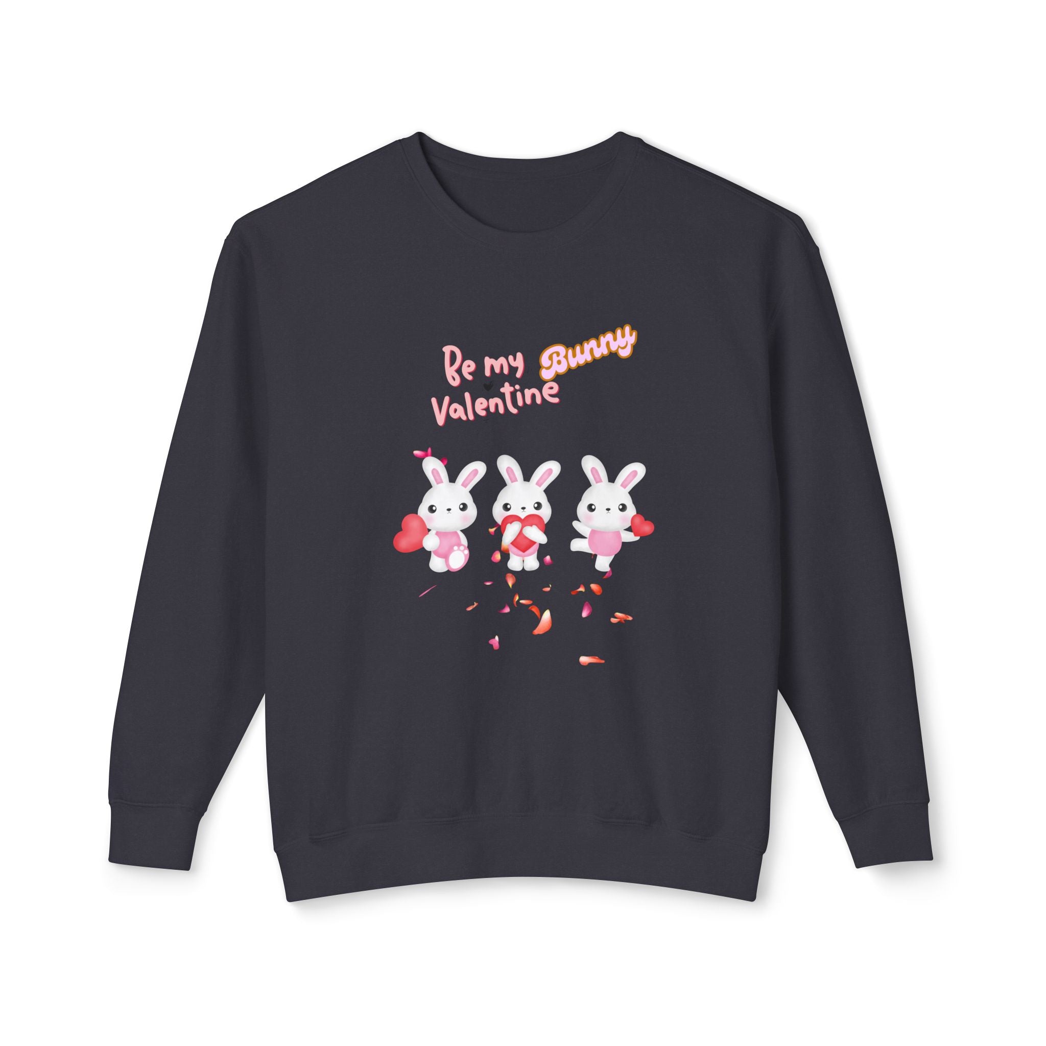 My Bunny Valentine Unisex Lightweight Crewneck Sweatshirt