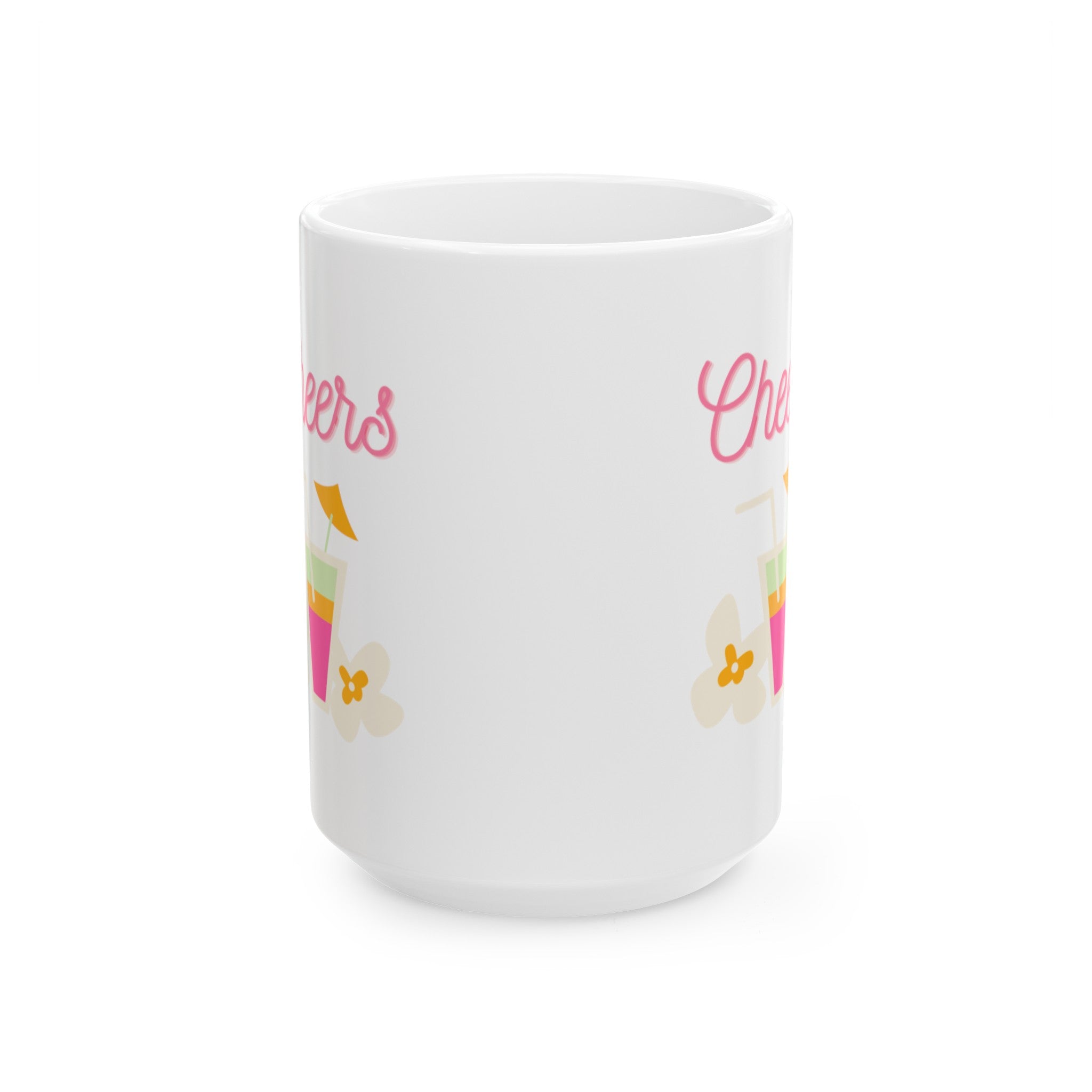 Cheers To Summer Ceramic Mug, (11oz, 15oz)