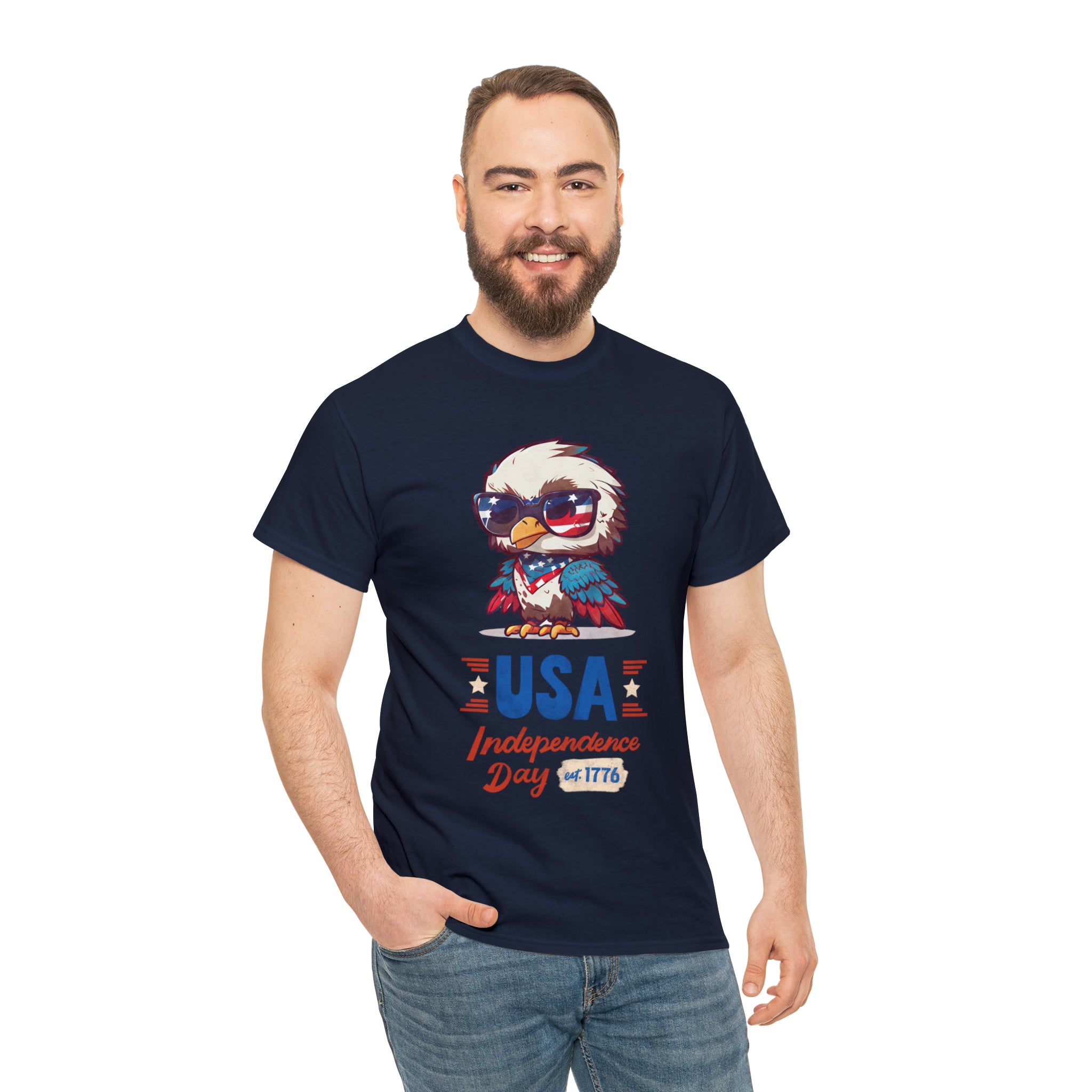 USA Independence Day Unisex Heavy Cotton Tee