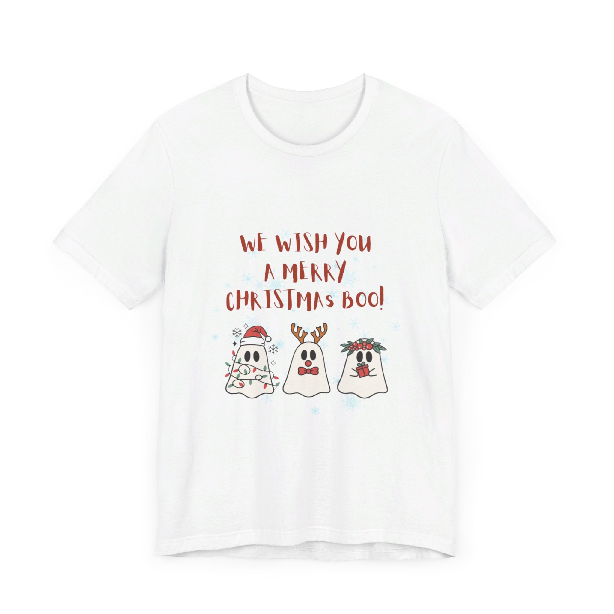 We Wish You A Merry Christmas Boo Unisex Jersey Short Sleeve Tee