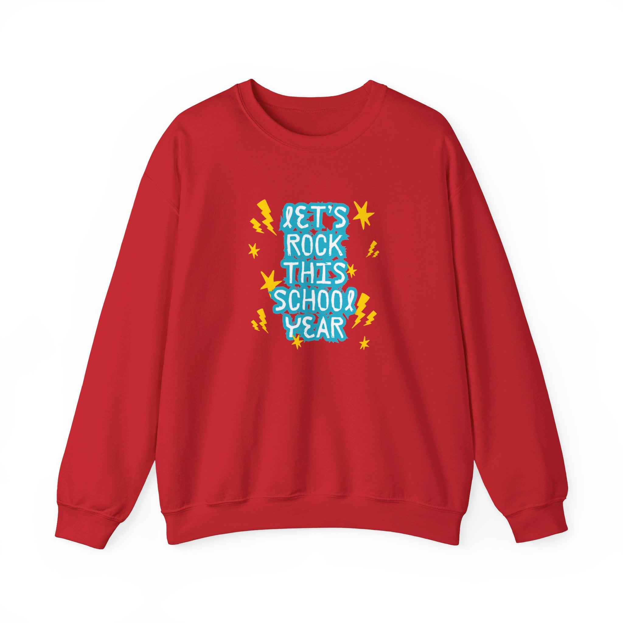 Let's Rock This School Year Unisex Heavy Blend™ Crewneck Sweatshirt