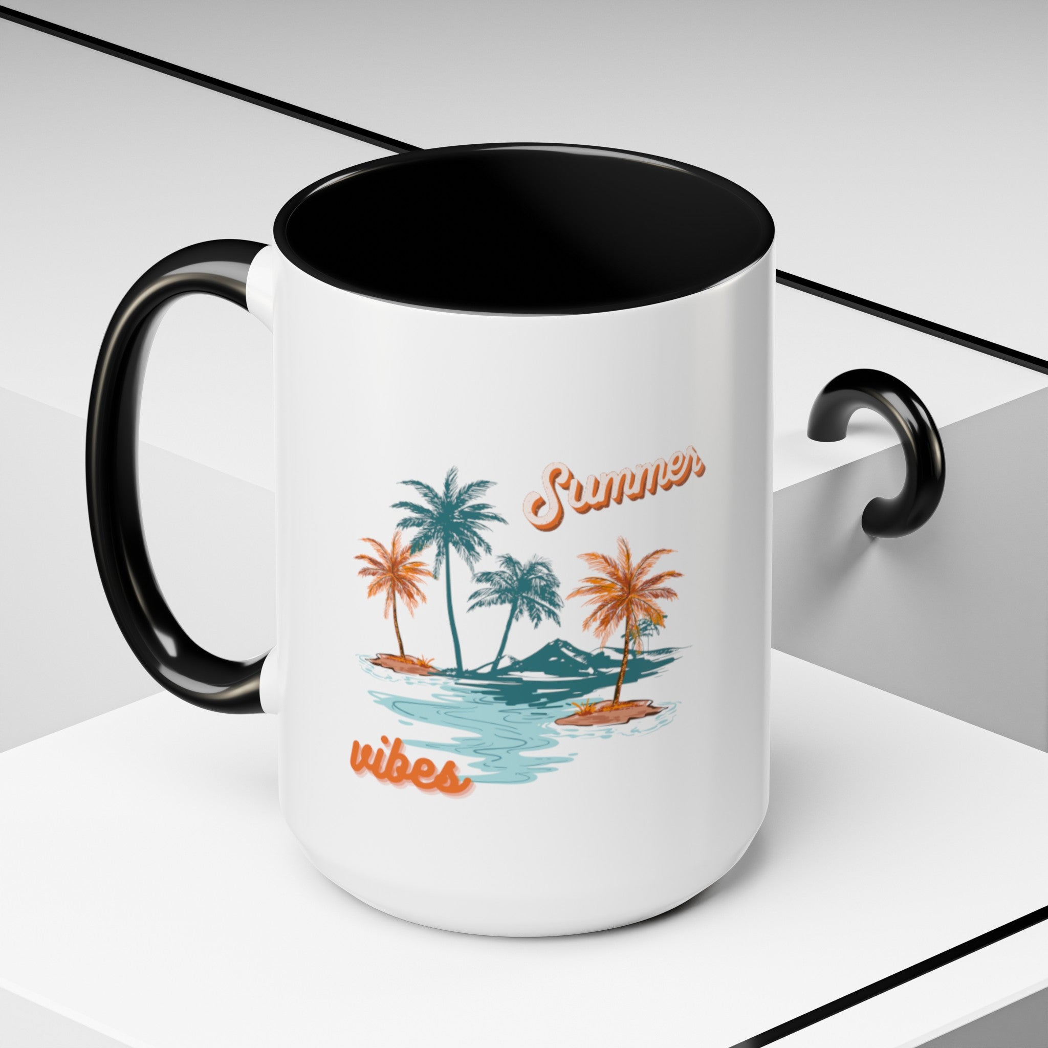 Summer Season Vibes Accent Coffee Mug (11, 15oz)