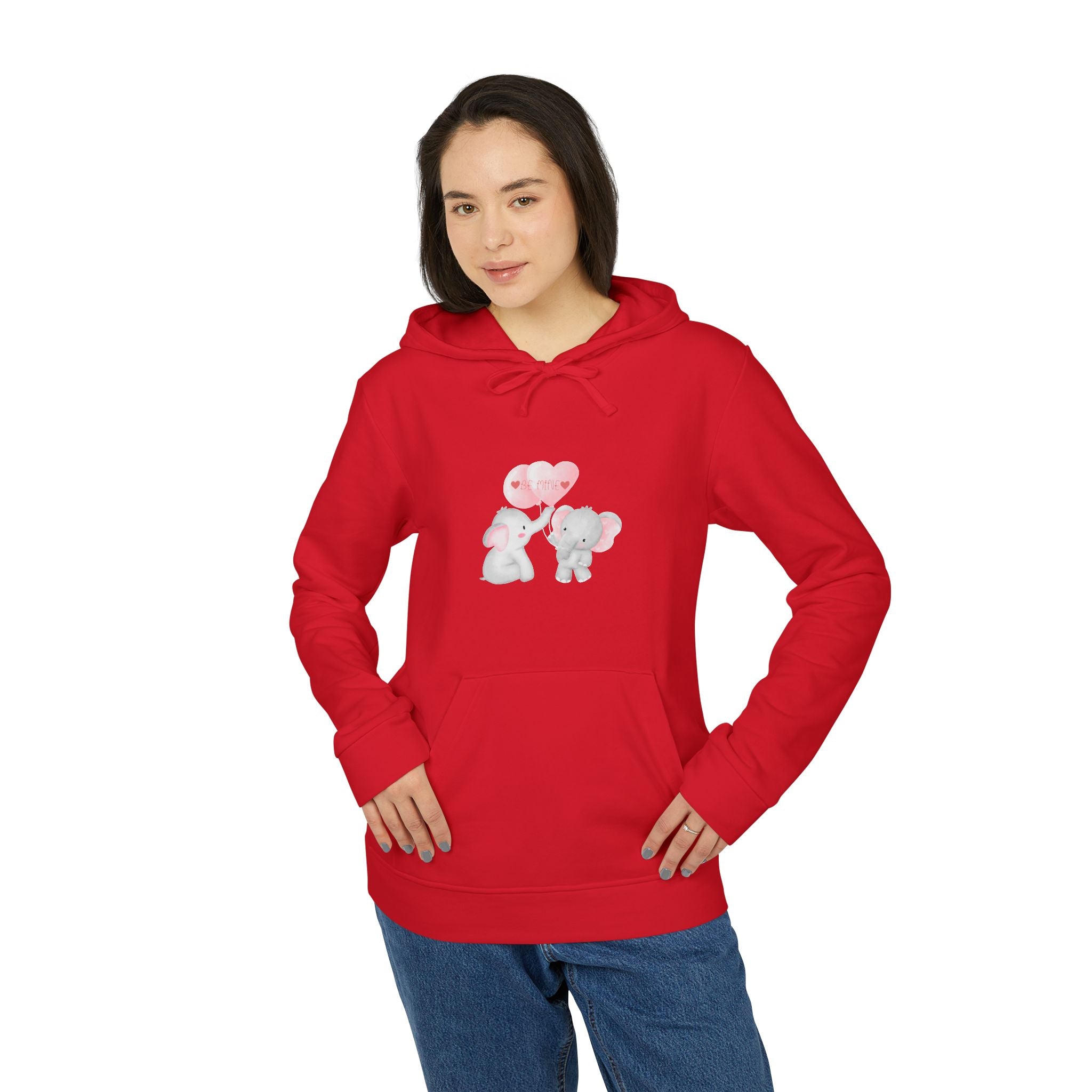 Be Mine Love Adidas Unisex Fleece Hoodie
