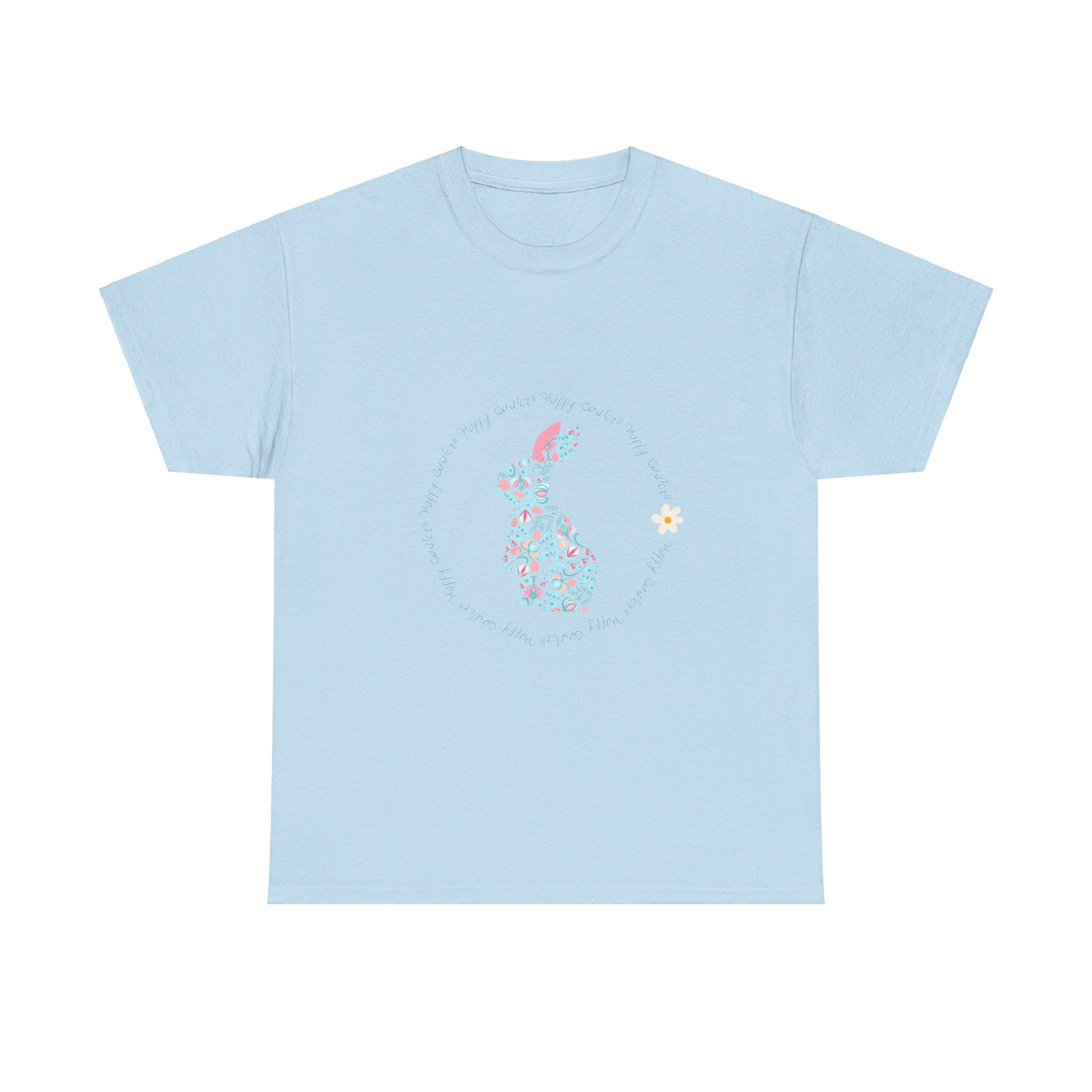 Happy Easter Rabbit Day Unisex Heavy Cotton Tee