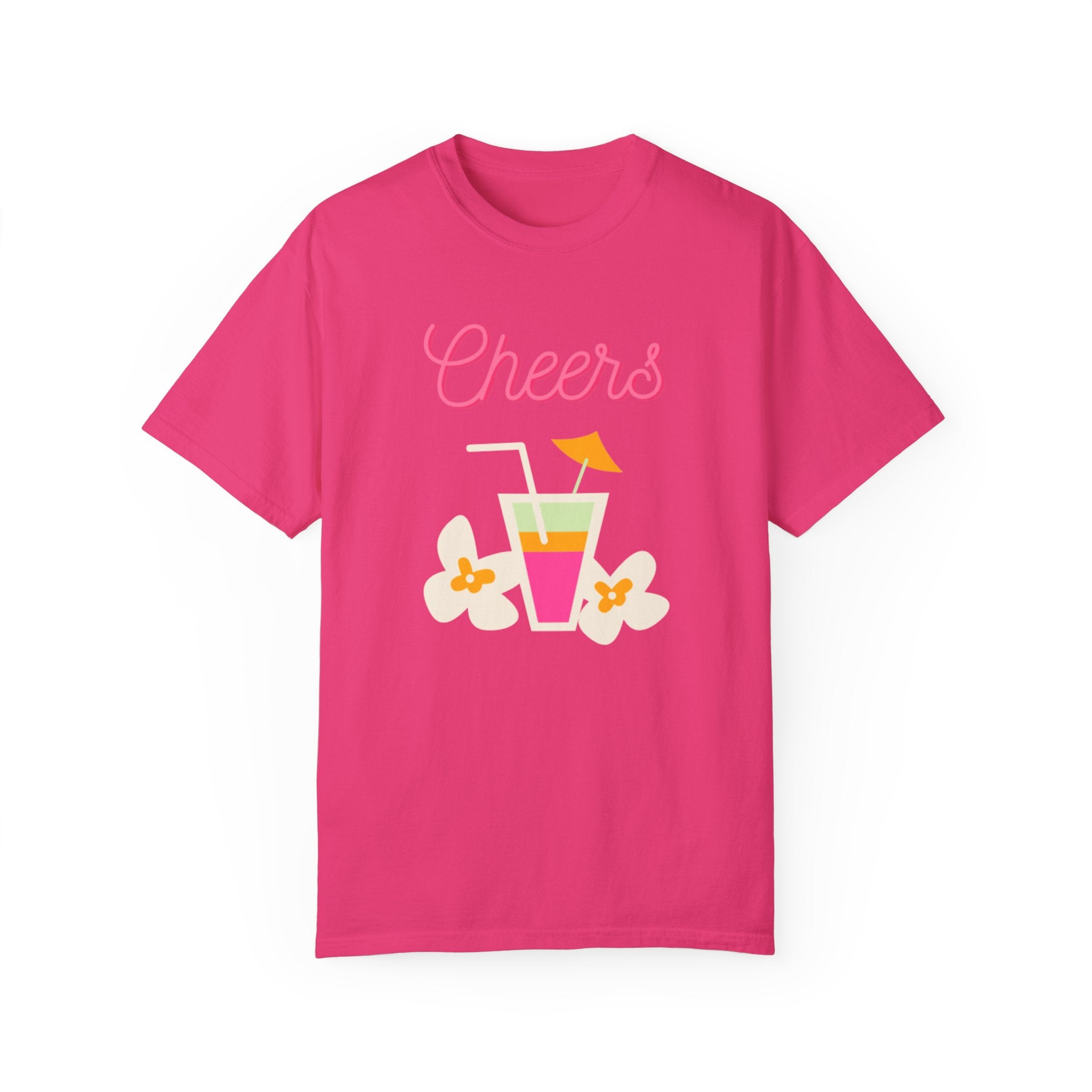 Cheers To Summer Unisex Garment-Dyed T-shirt