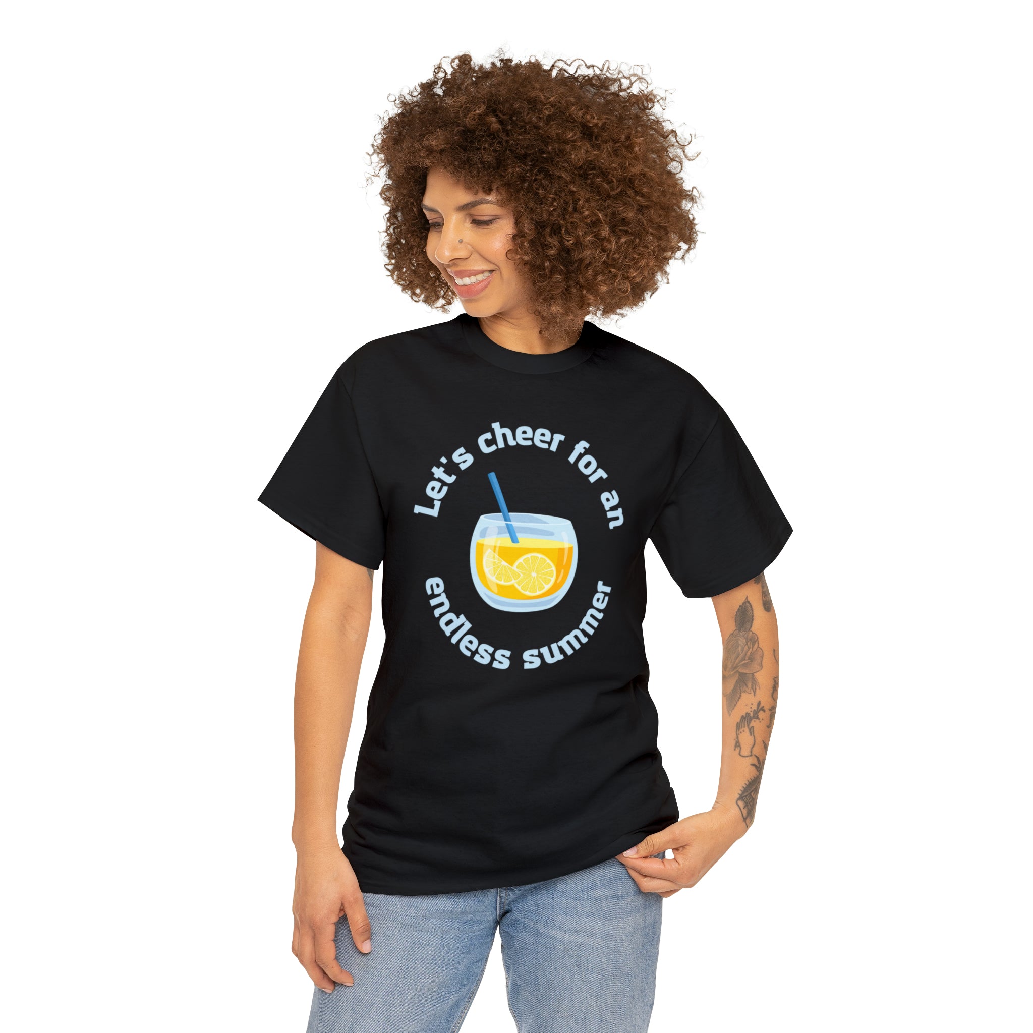 Let's Cheer For An Endless Summer Unisex Heavy Cotton Tee
