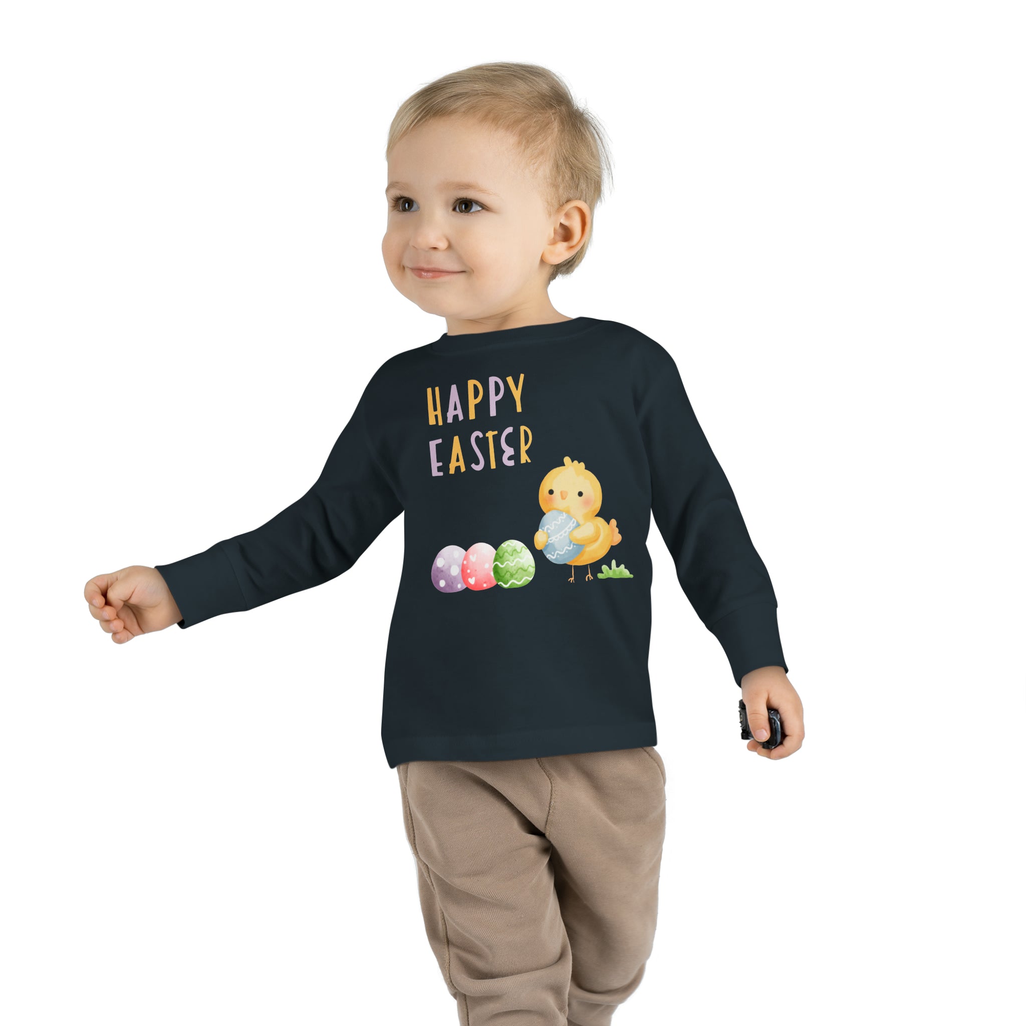 Wishing You A Happy Easter Toddler Long Sleeve Tee