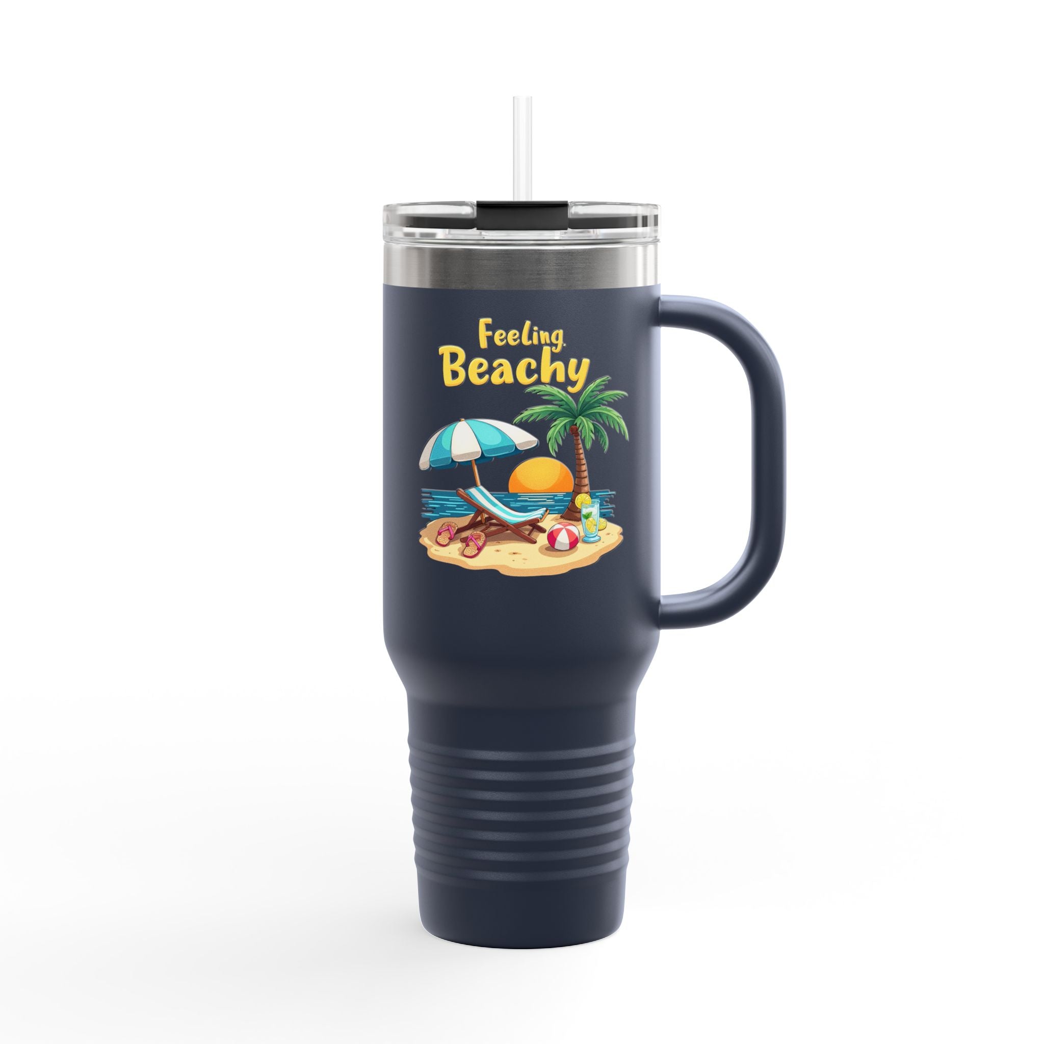 Feeling Beachy Insulated Travel Mug, 40oz