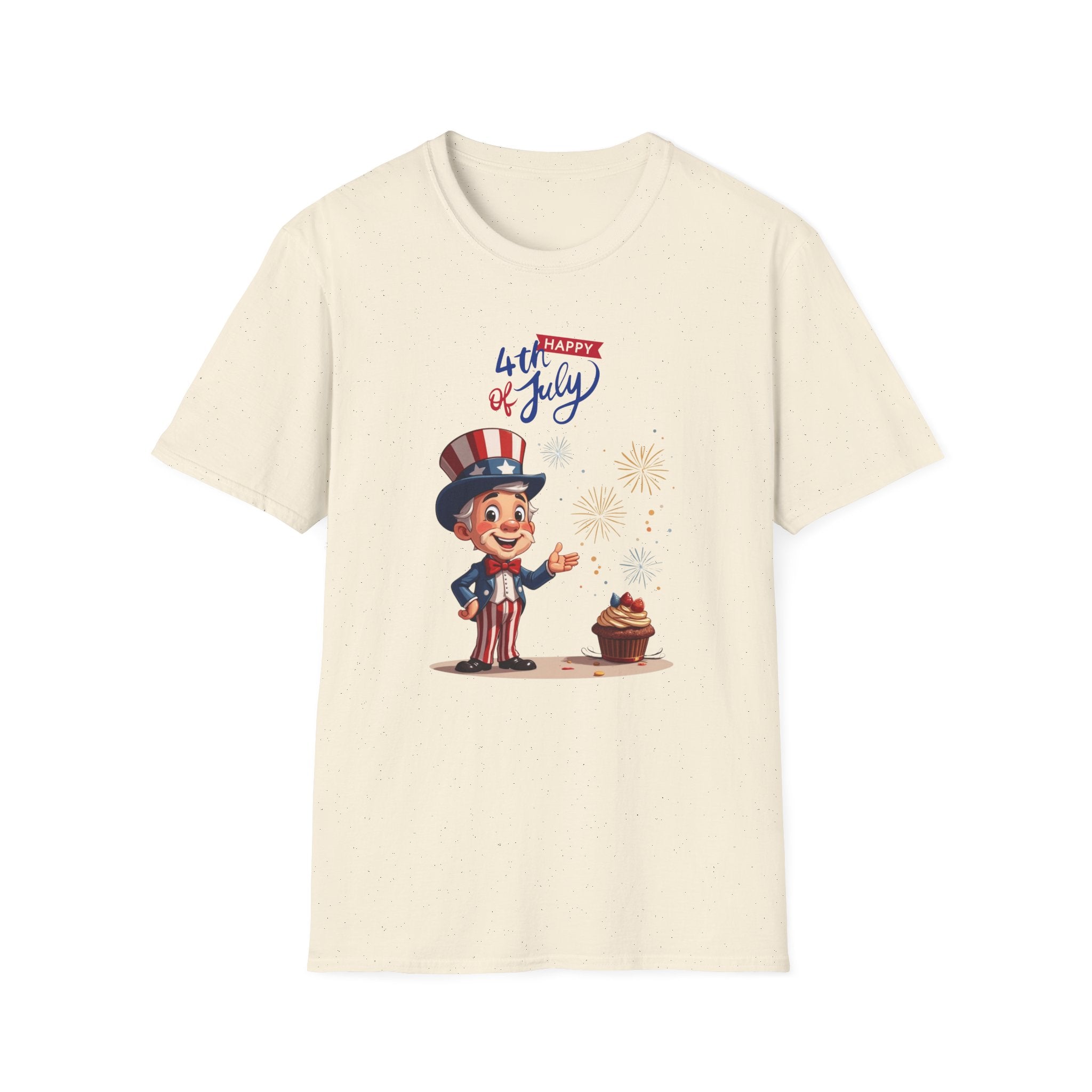 Uncle Sam Happy 4th of July Unisex Soft-style T-Shirt