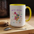 Little Miss April Fool's  Day Accent Coffee Mug - Fun & Whimsical 11oz/15oz