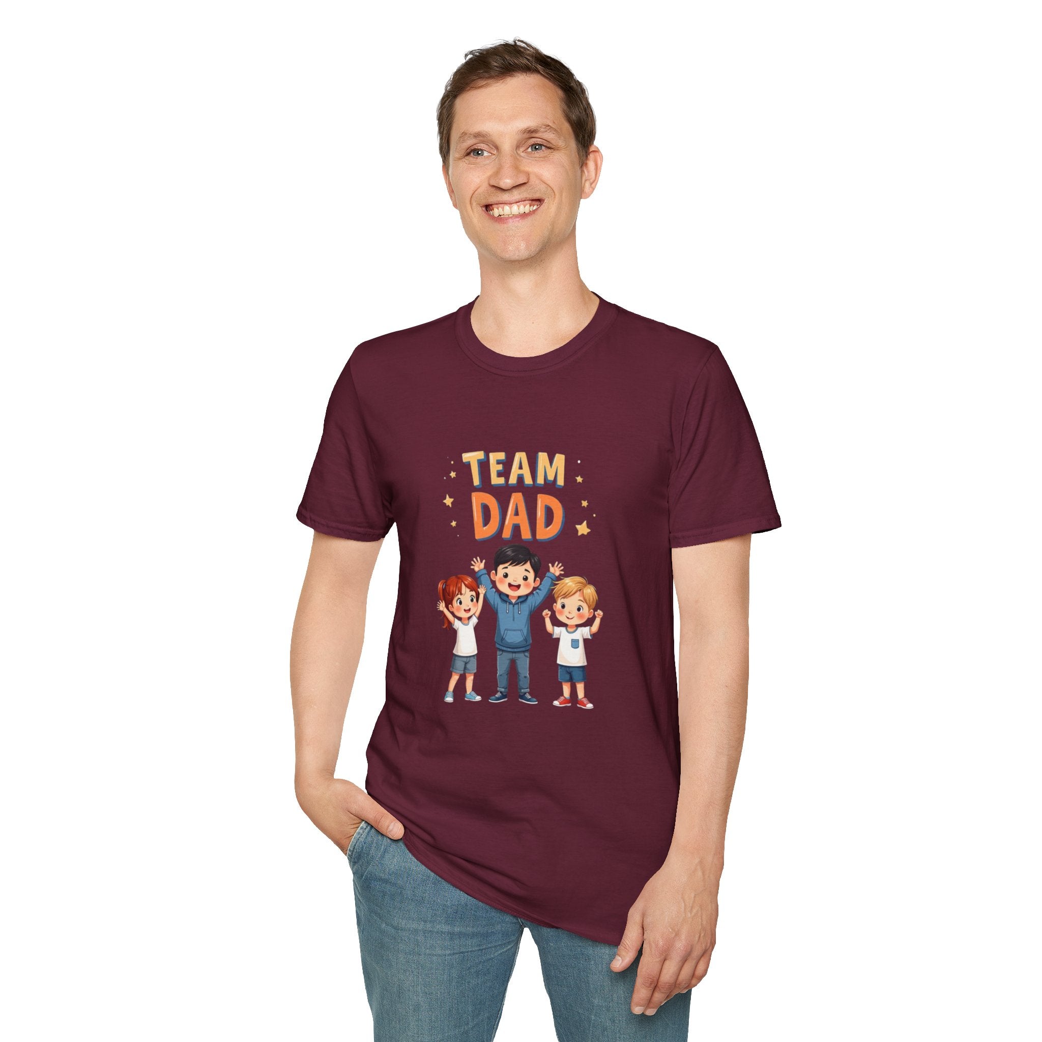 Team Dad Unisex Softstyle T-Shirt, Father's Day Gift, Family Tee, Dad Shirt, Great for Celebrations, Fun Casual Wear
