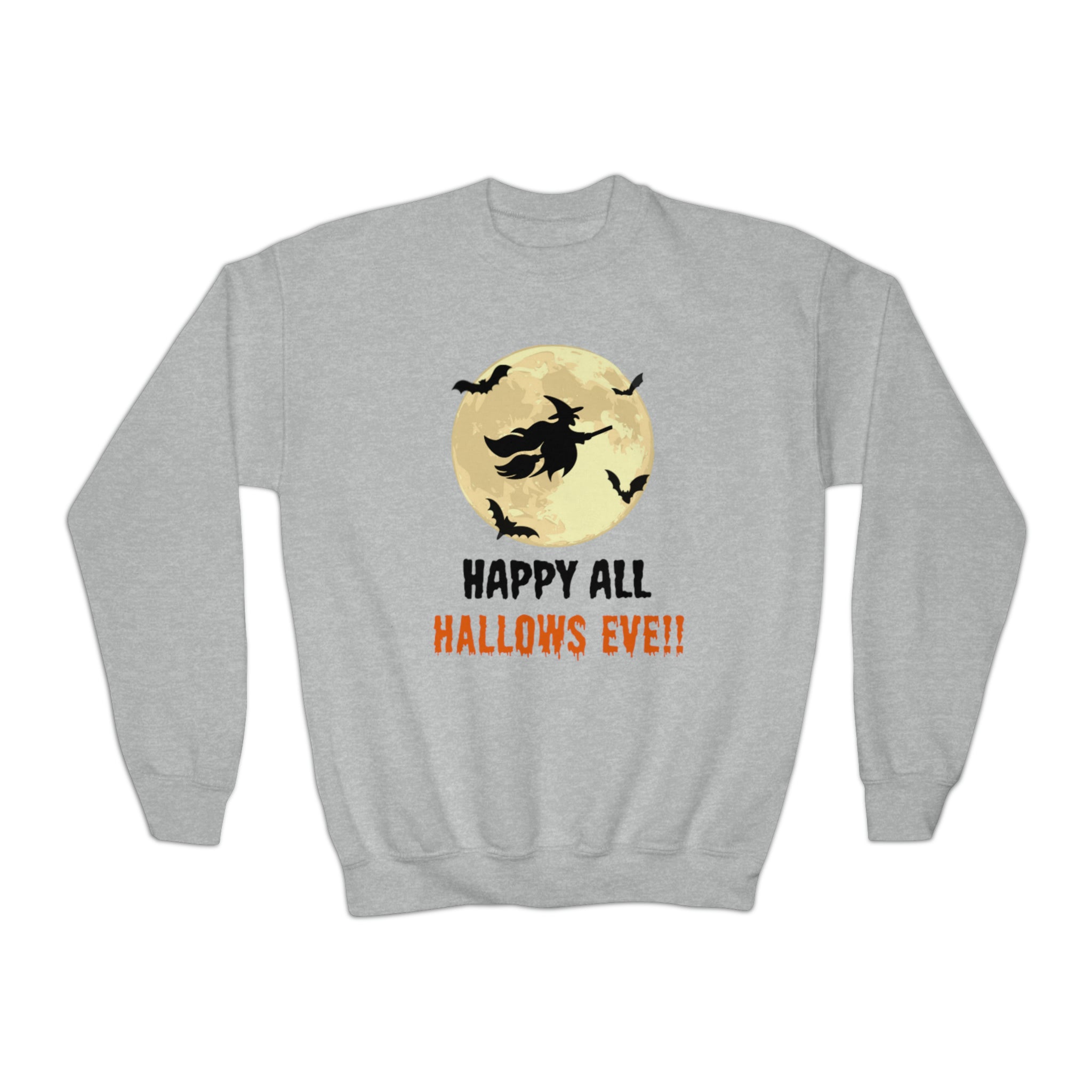 Happy All Hallows Eve Youth Crewneck Sweatshirt