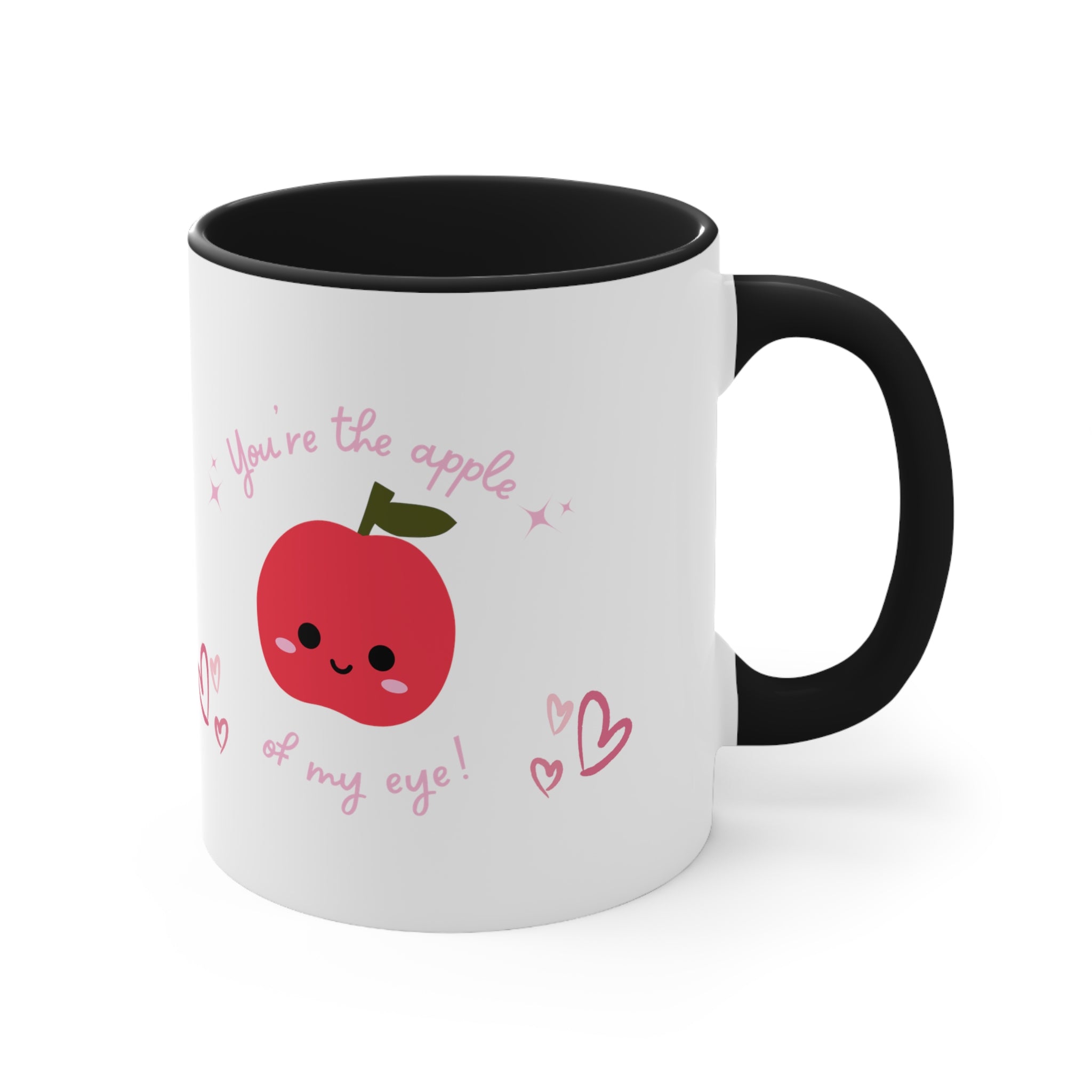 You Are The Apple Of My Eyes Accent Coffee Mug, 11oz