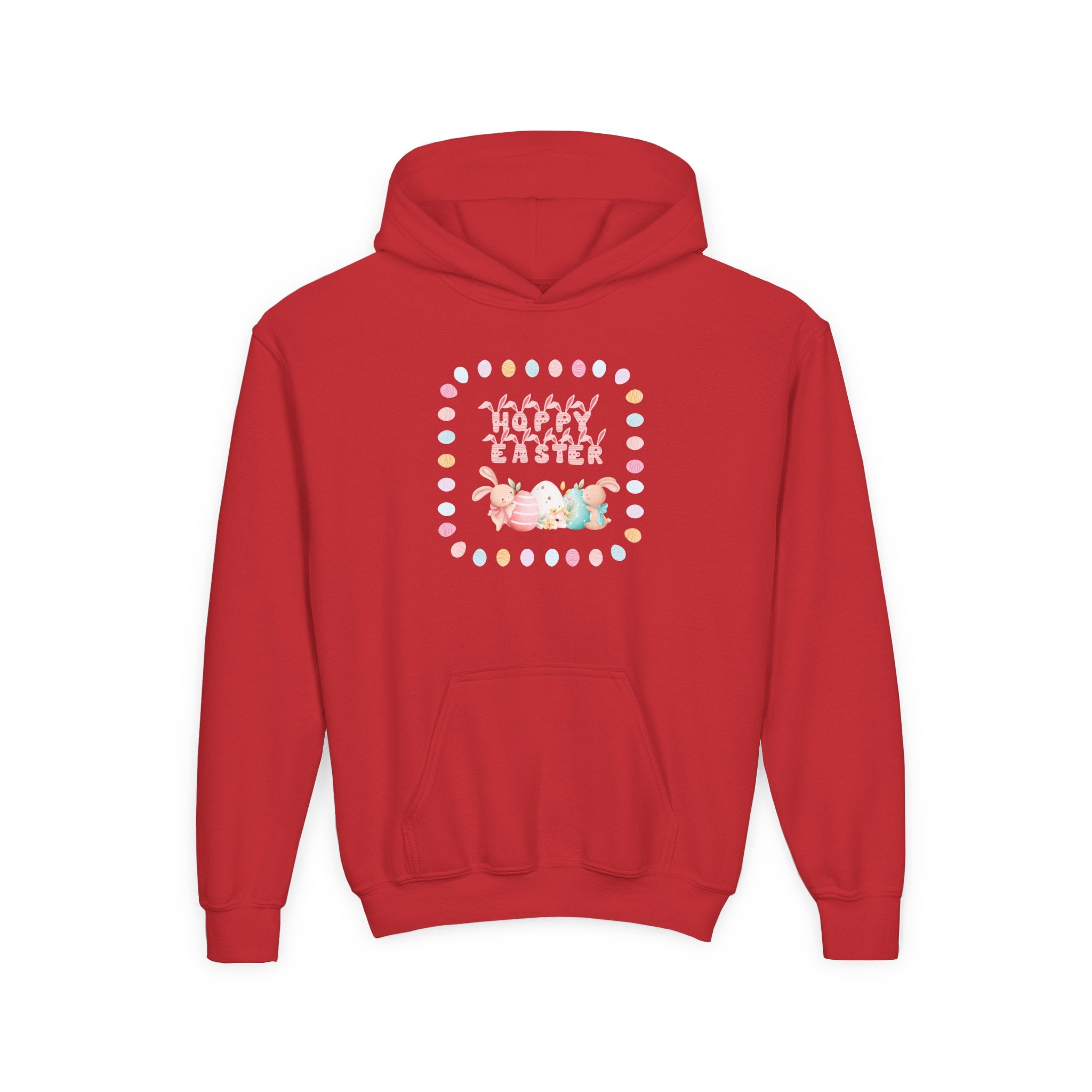 Hoppy Easter Youth Hooded Sweatshirt