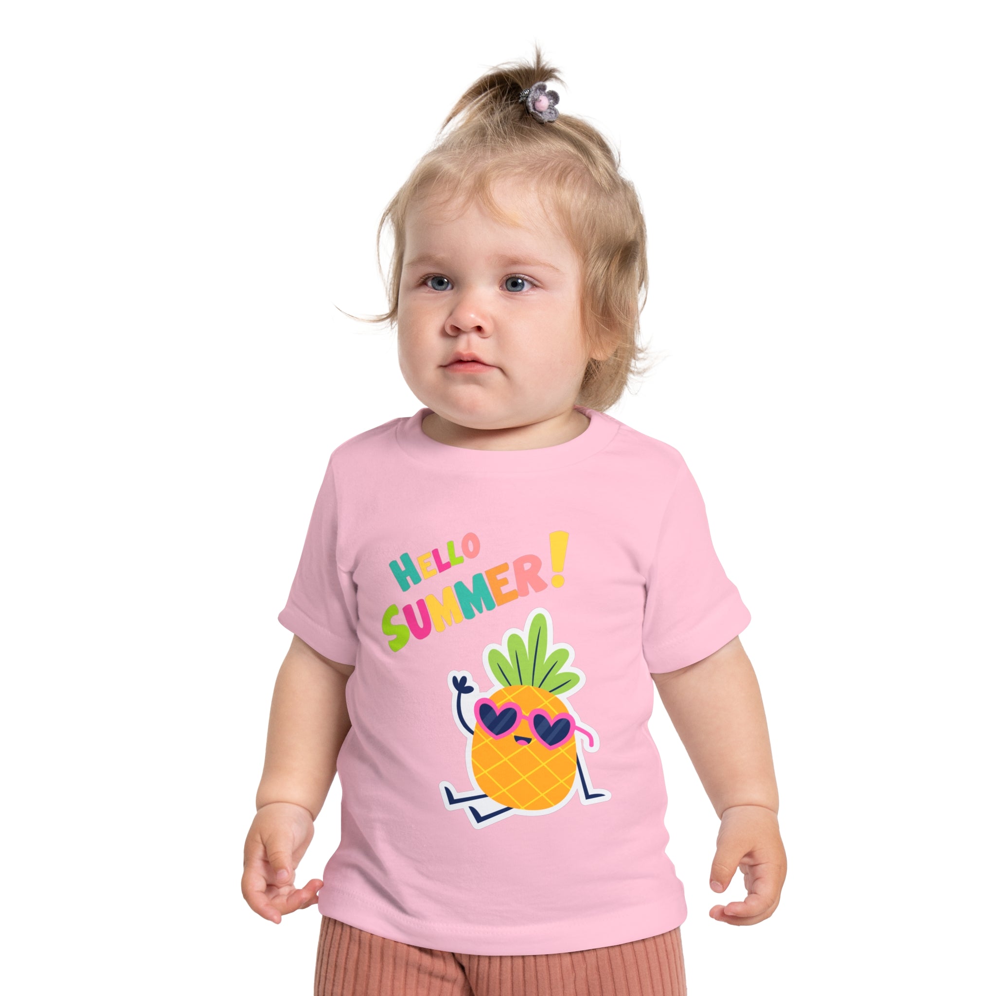 Hello Pineapple Summer Baby Short Sleeve T-Shirt