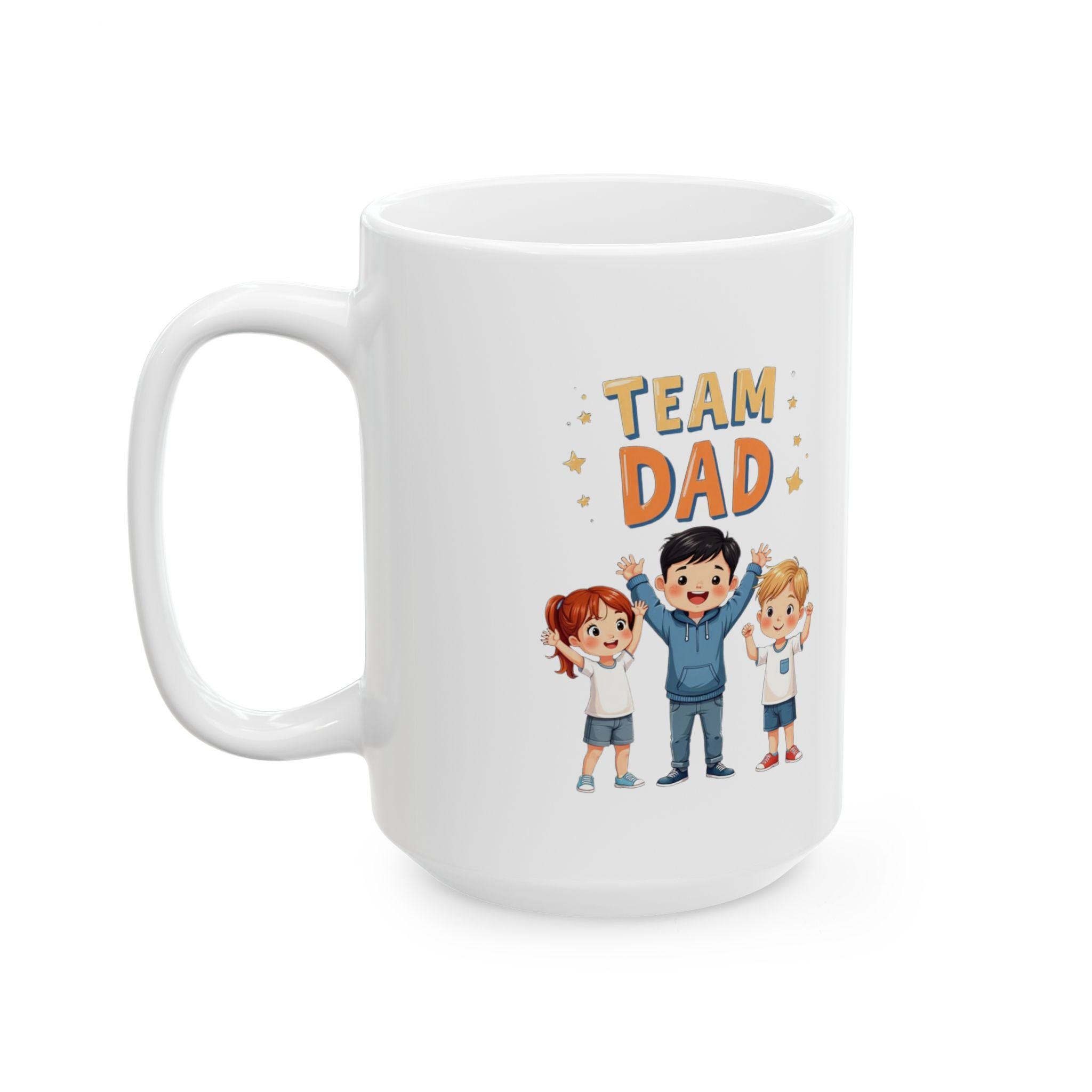 Team Dad Ceramic Mug 11oz and 15oz Options