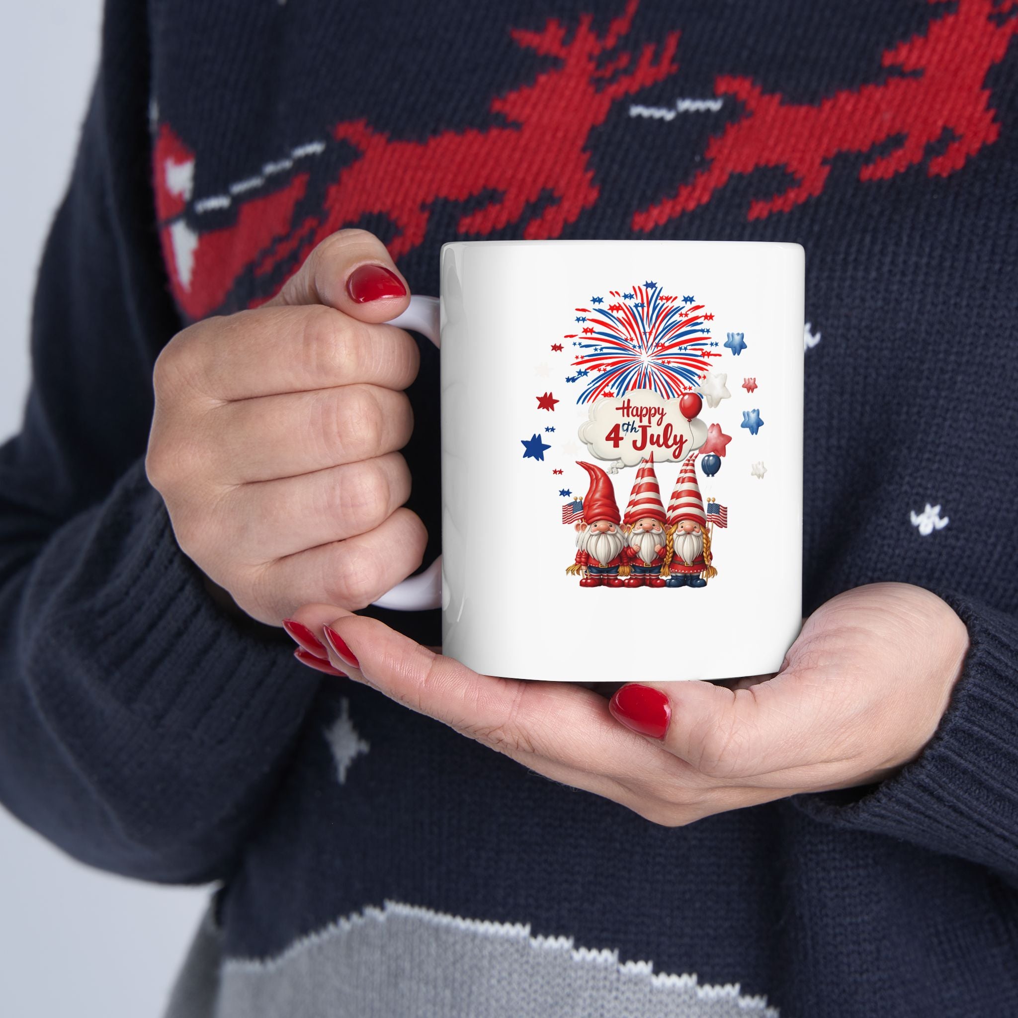 Gnome 4th of July Mug