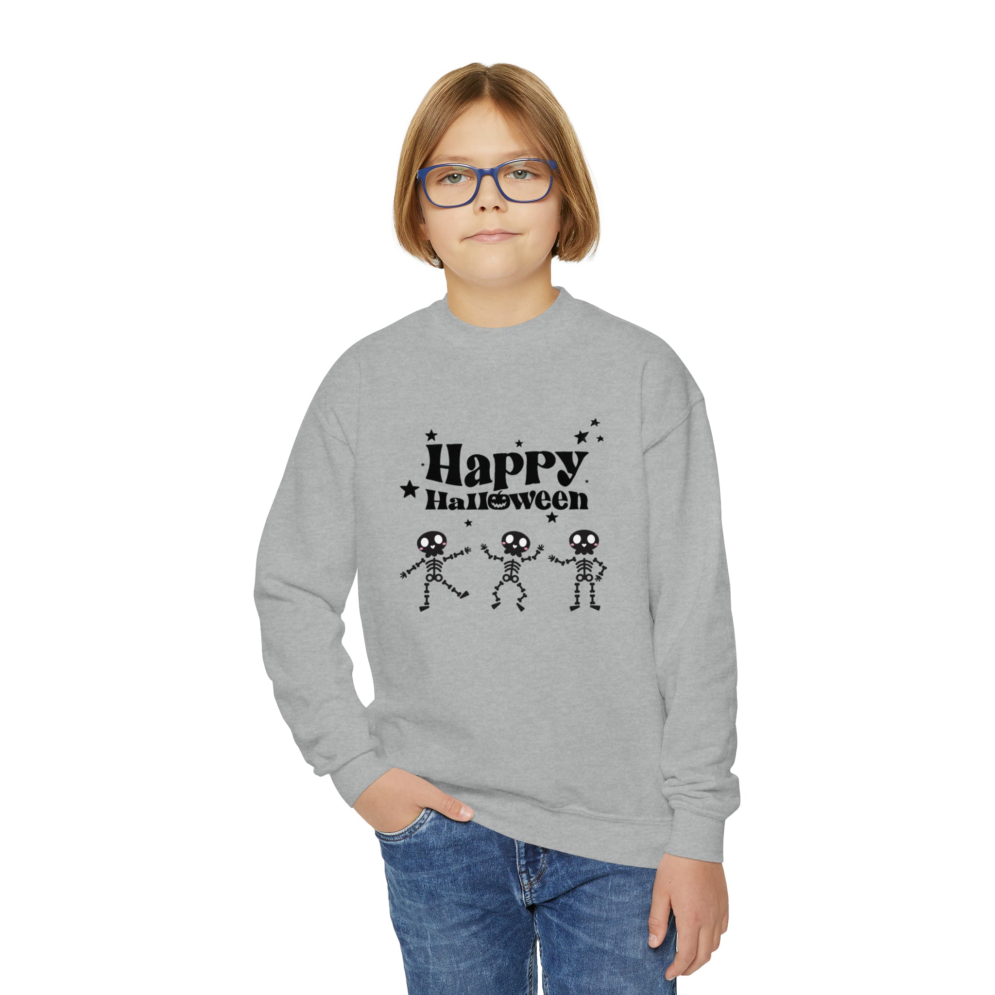 Happy Halloween Crew Youth Crewneck Sweatshirt