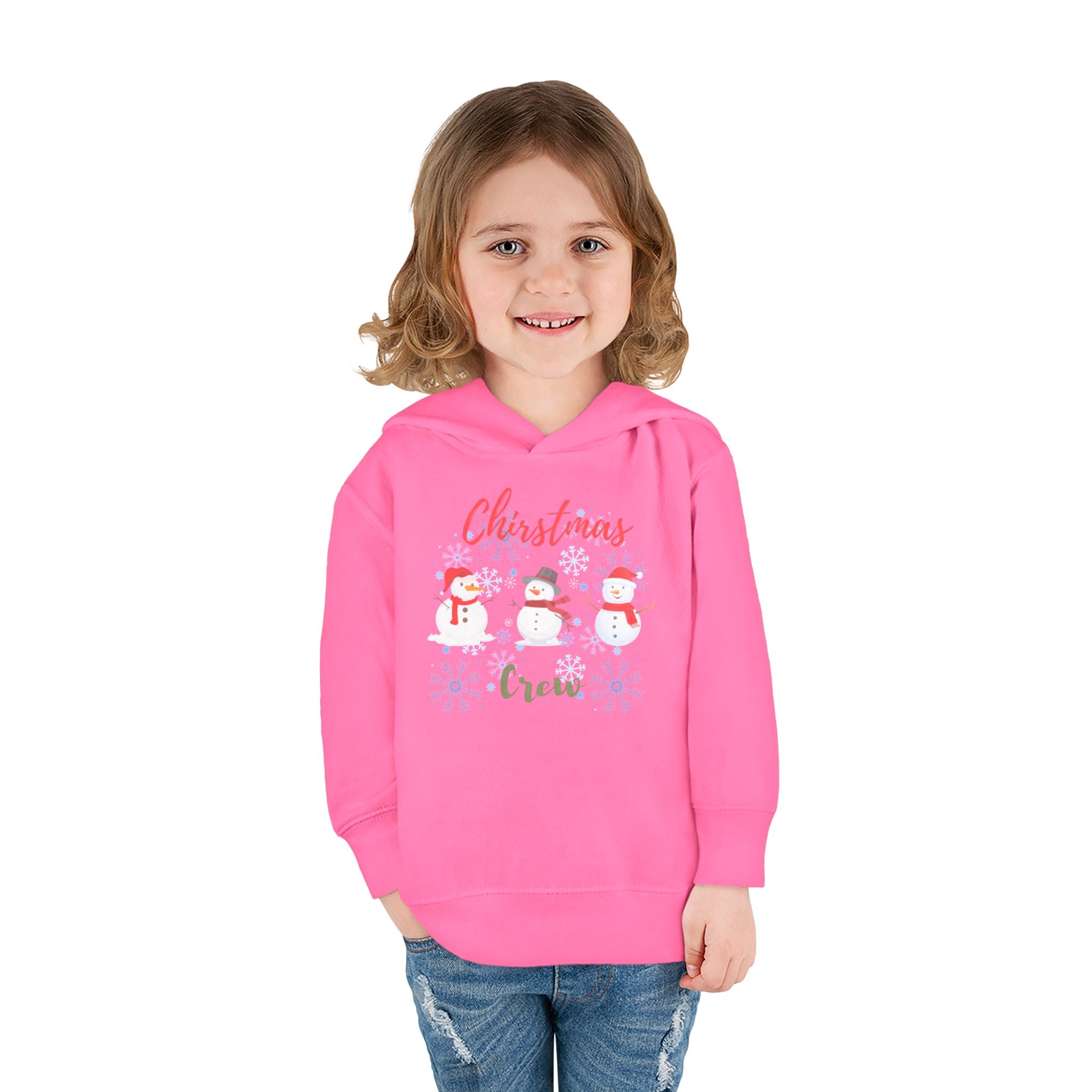 Christmas Crew Toddler Pullover Fleece Hoodie