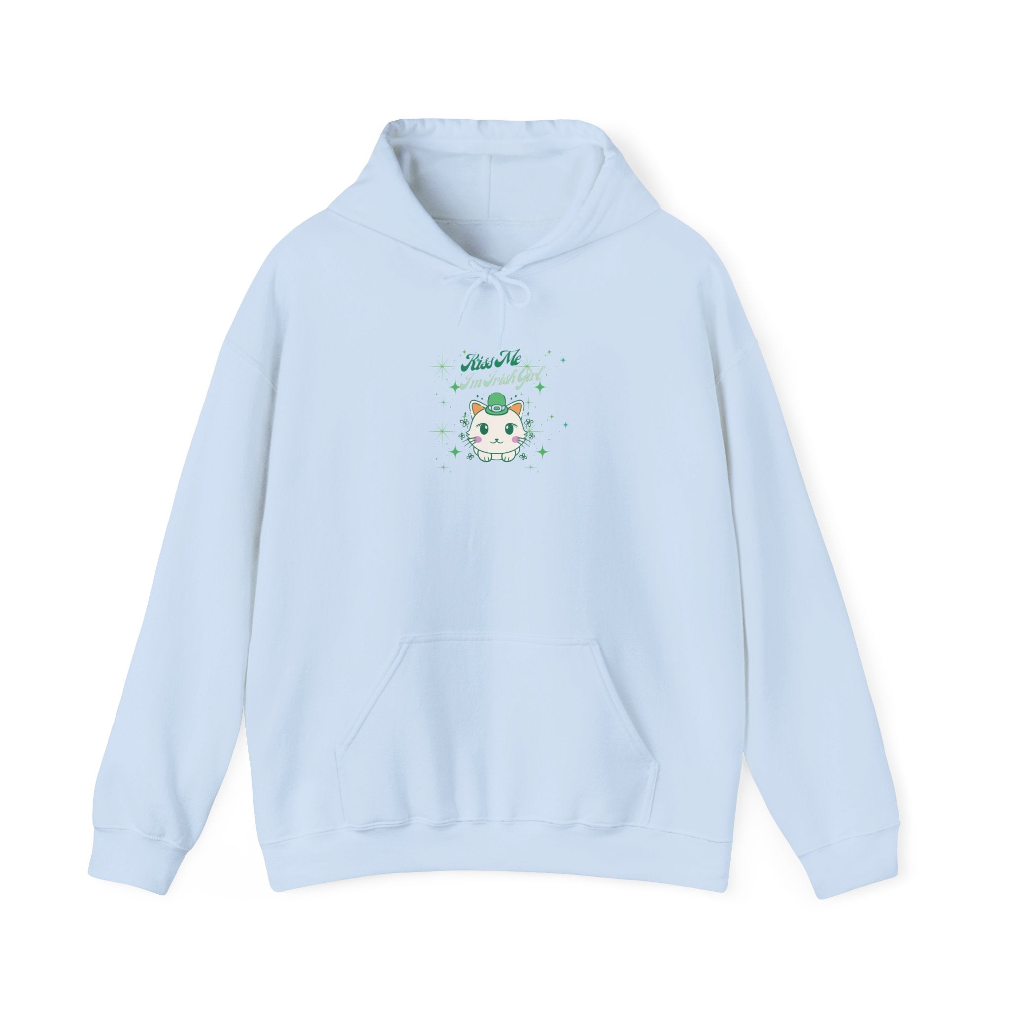 Kiss Me I'm Irish Cat Cozy Unisex Hoodie