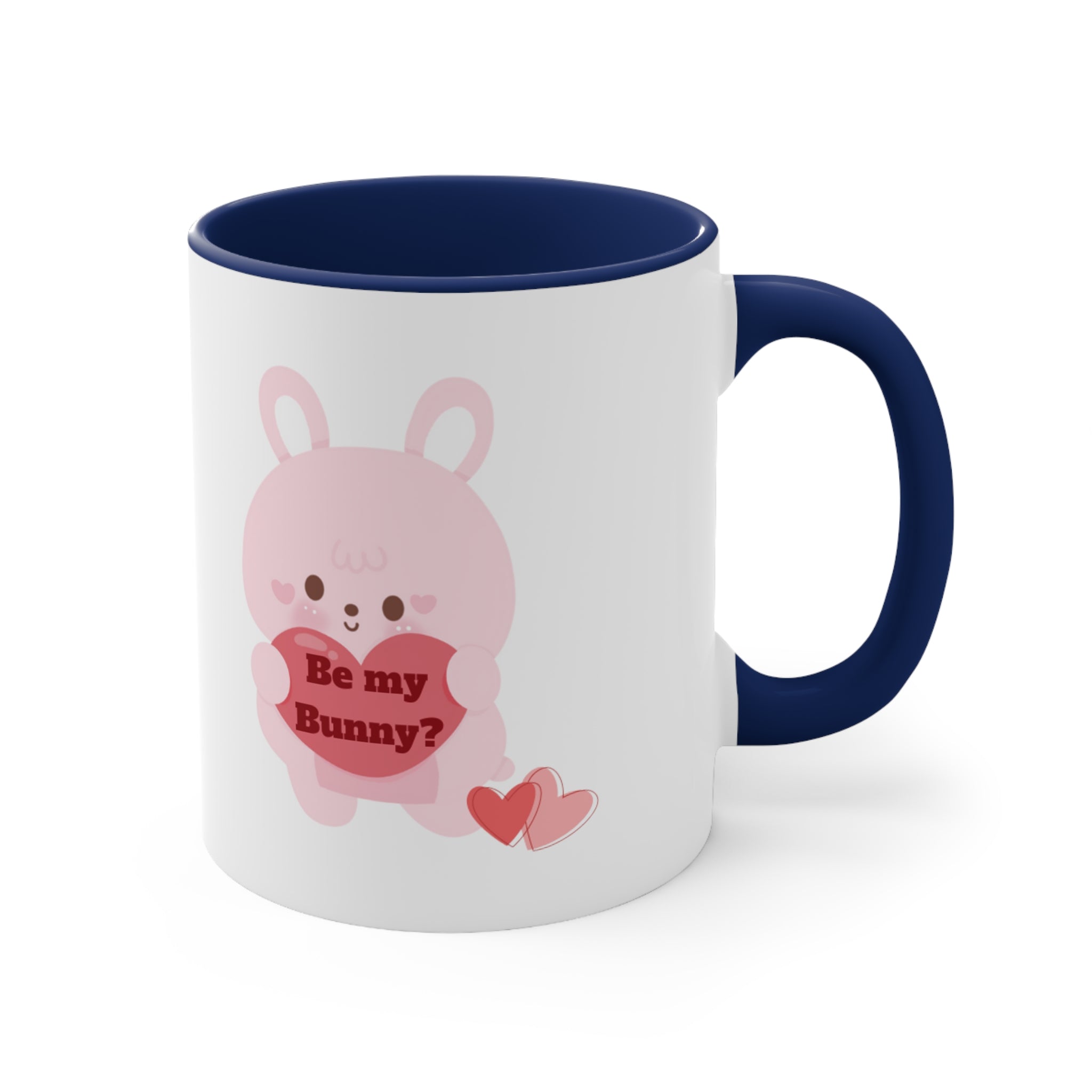 V-Day Bunny Accent Coffee Mug, 11oz