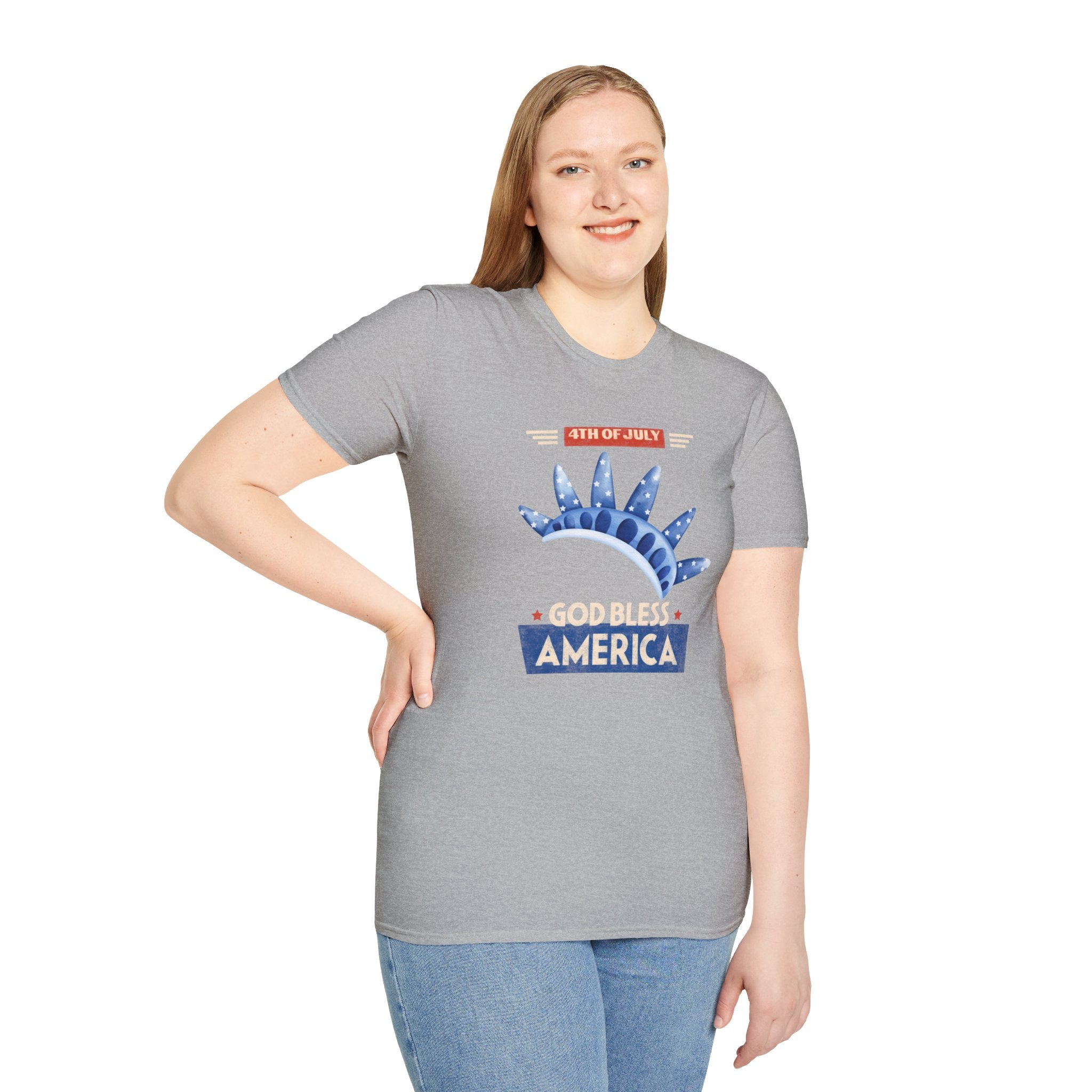God Bless America Unisex Softstyle T-Shirt