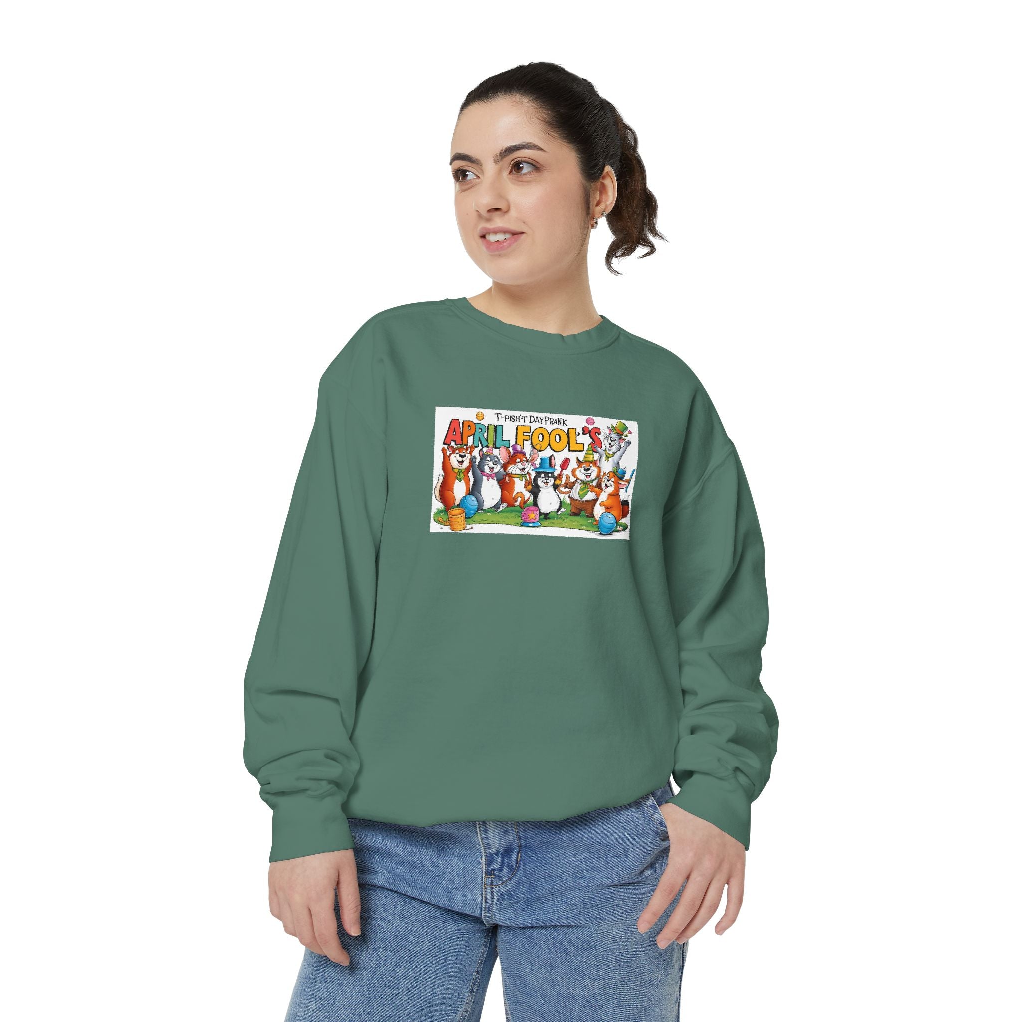 T-Pish'-T Day Prank Cartoon Sweatshirt