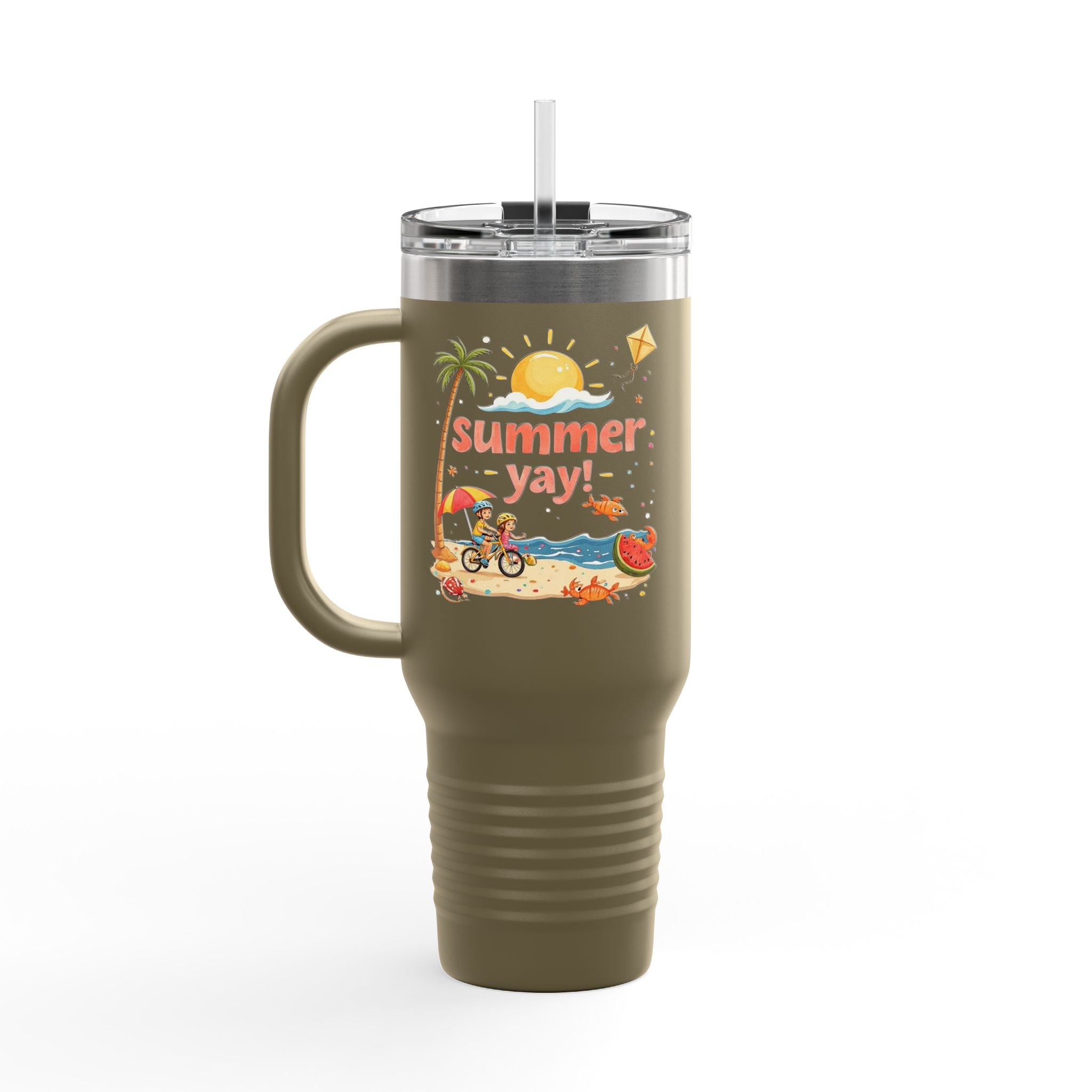 Summer Yay! Insulated Travel Mug, 40oz