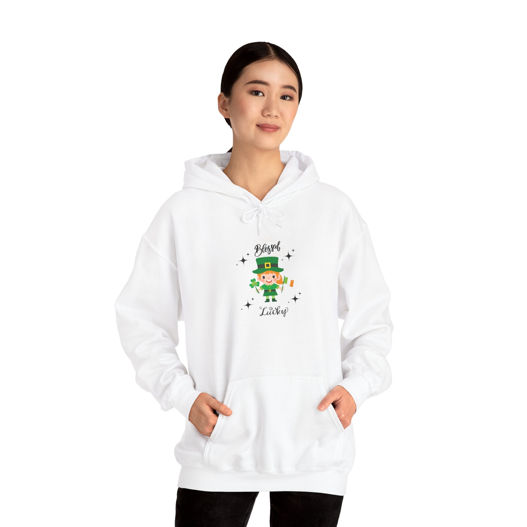 Blessed & Lucky Lucky  Unisex Hoodie - St. Patrick's Day Sweatshirt