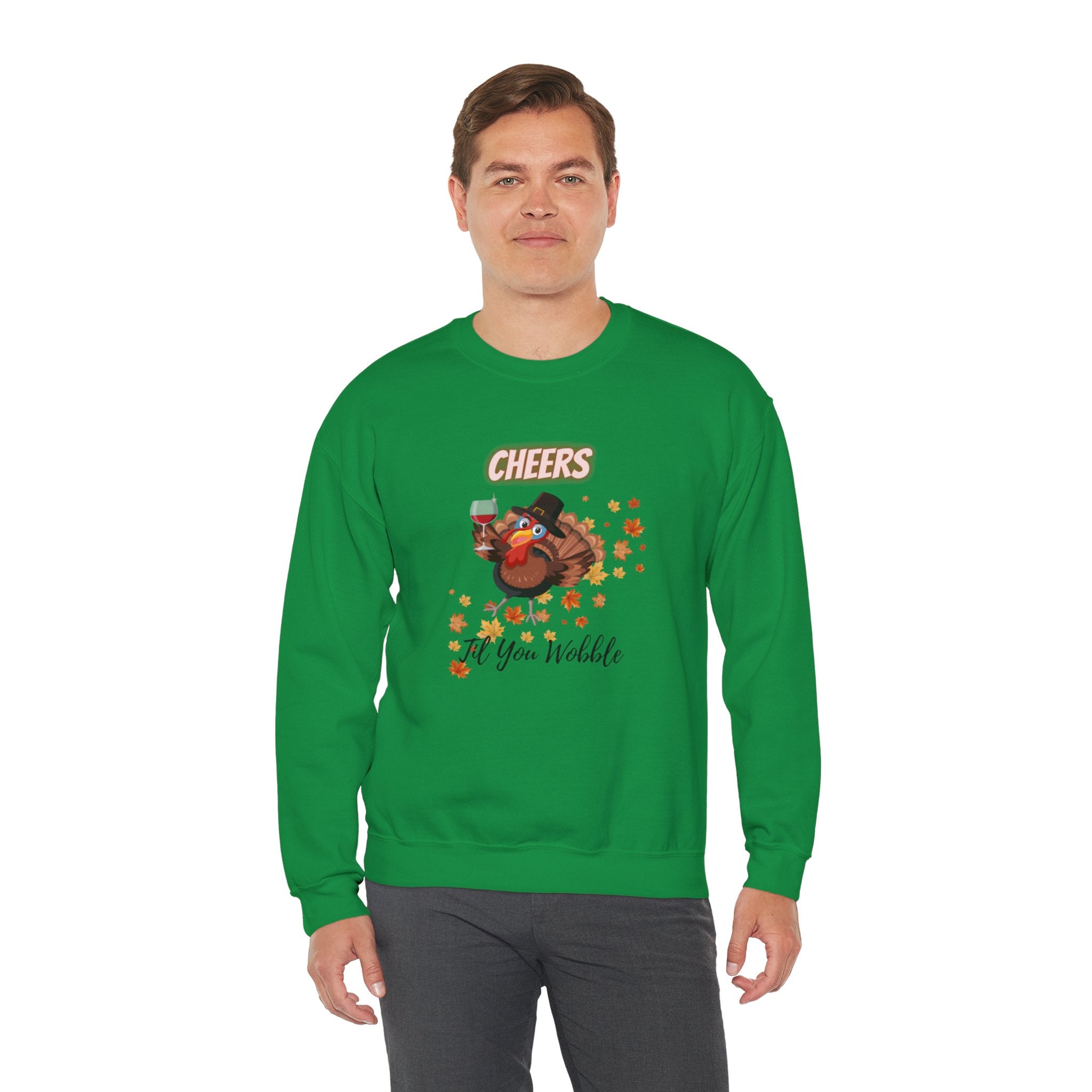 Cheers Til You Wobble Unisex Heavy Blend™ Crewneck Sweatshirt