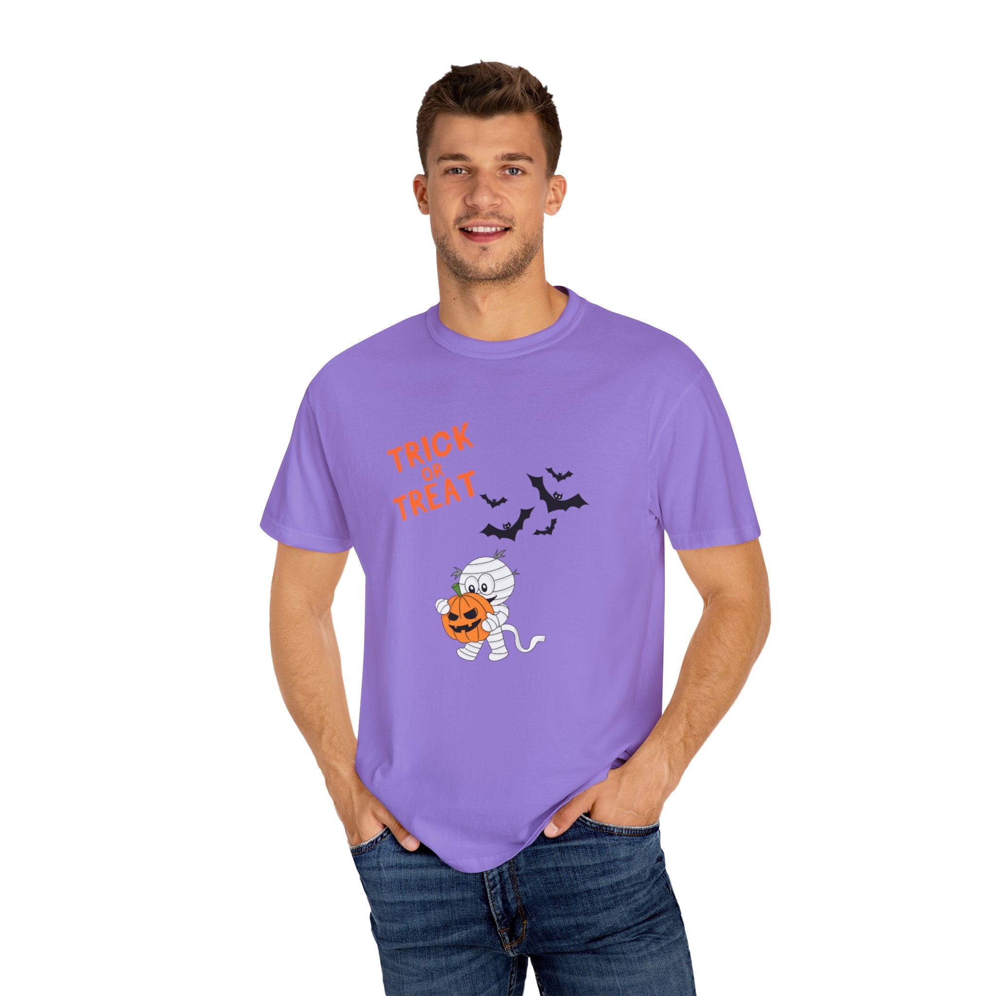 Merry Halloween Unisex Garment-Dyed T-shirt