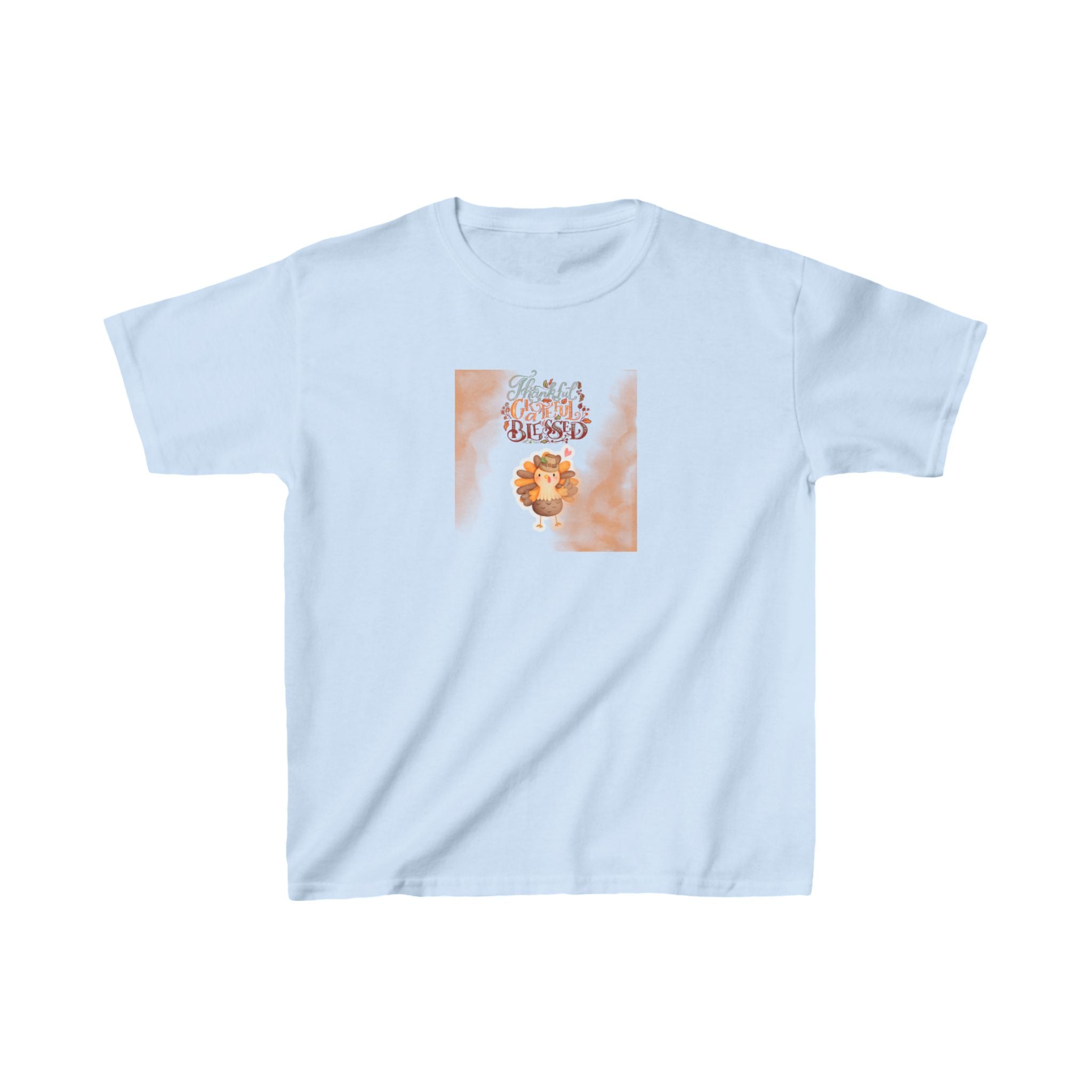 Thankful Grateful Blessed Kids Heavy Cotton™ Tee