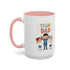 Team Dad Accent Coffee Mug